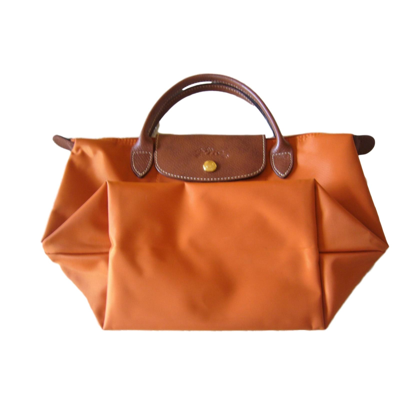 Longchamp Handbags Orange Synthetic ref.62285 Joli Closet