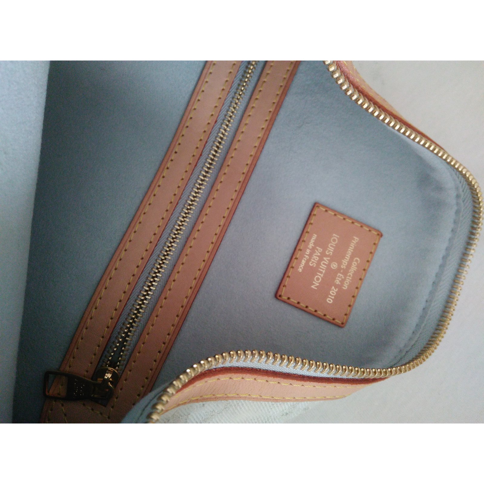 Louis Vuitton Handbags Blue Denim ref.62782 - Joli Closet