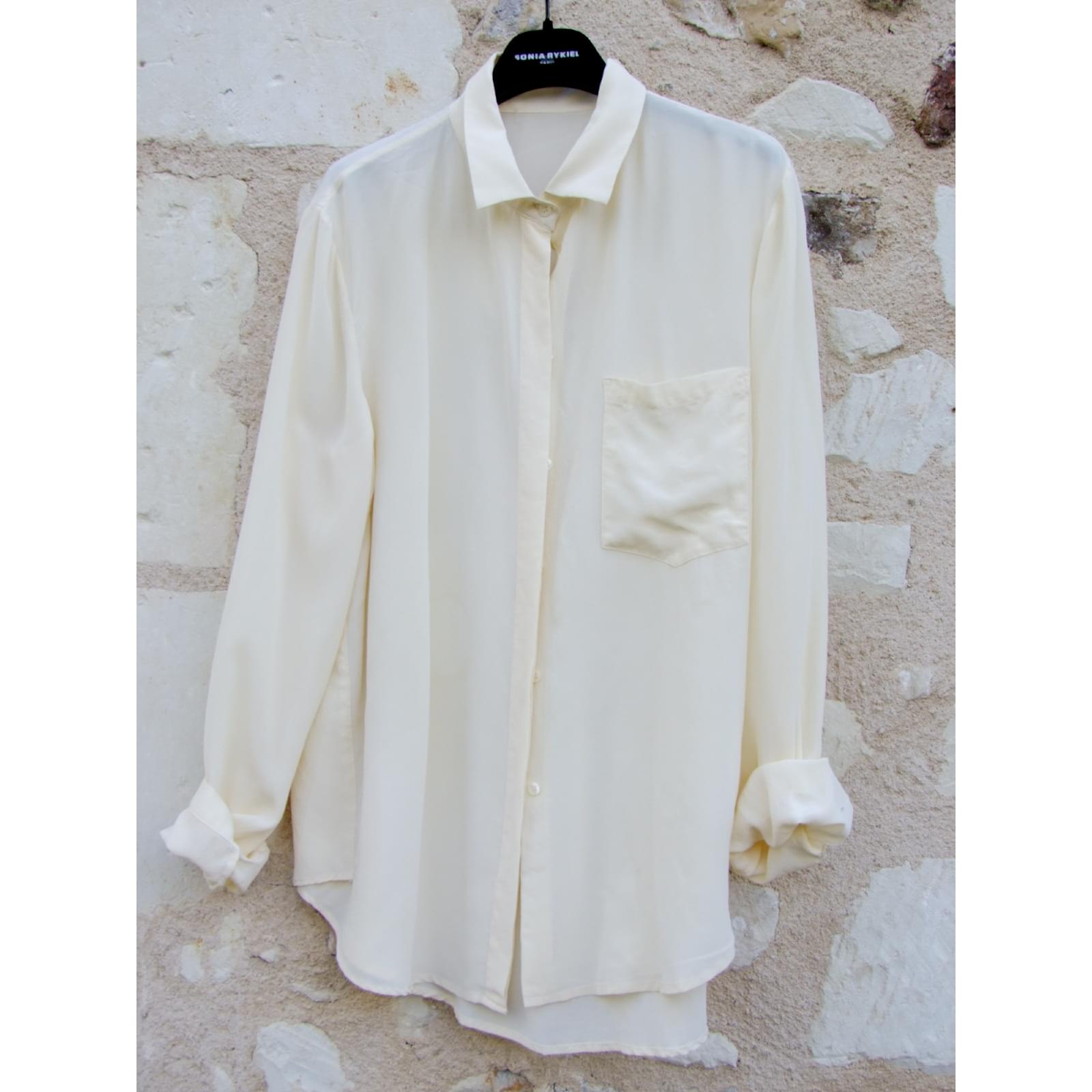 Autre Marque Chemise oversize en soie fabrication italienne 4042