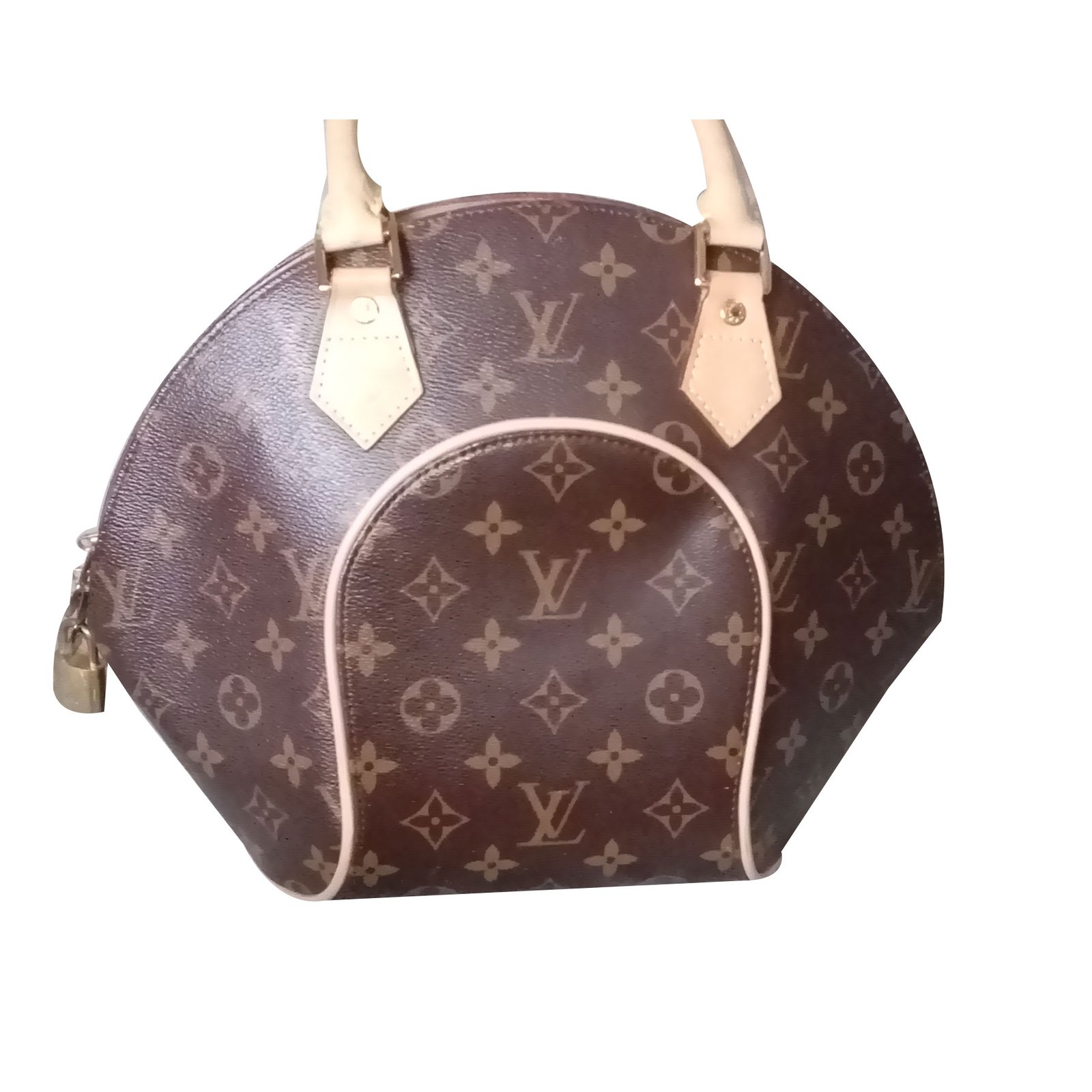 Bowling Louis Vuitton Eclipse Handbag Brown Leather ref.63007