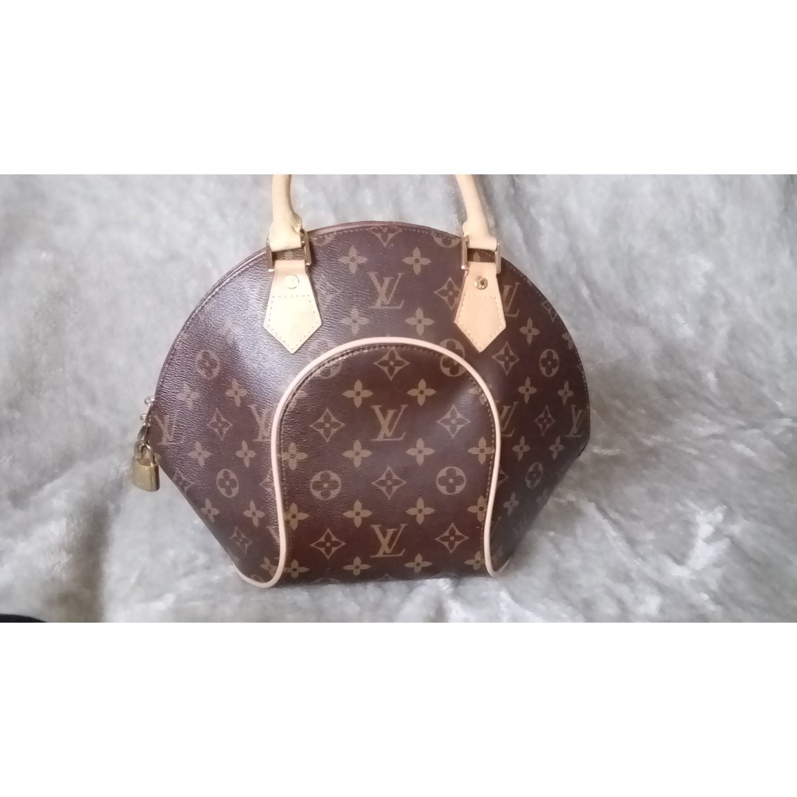 Bowling Louis Vuitton Eclipse Handbag Brown Leather ref.63007 - Joli Closet