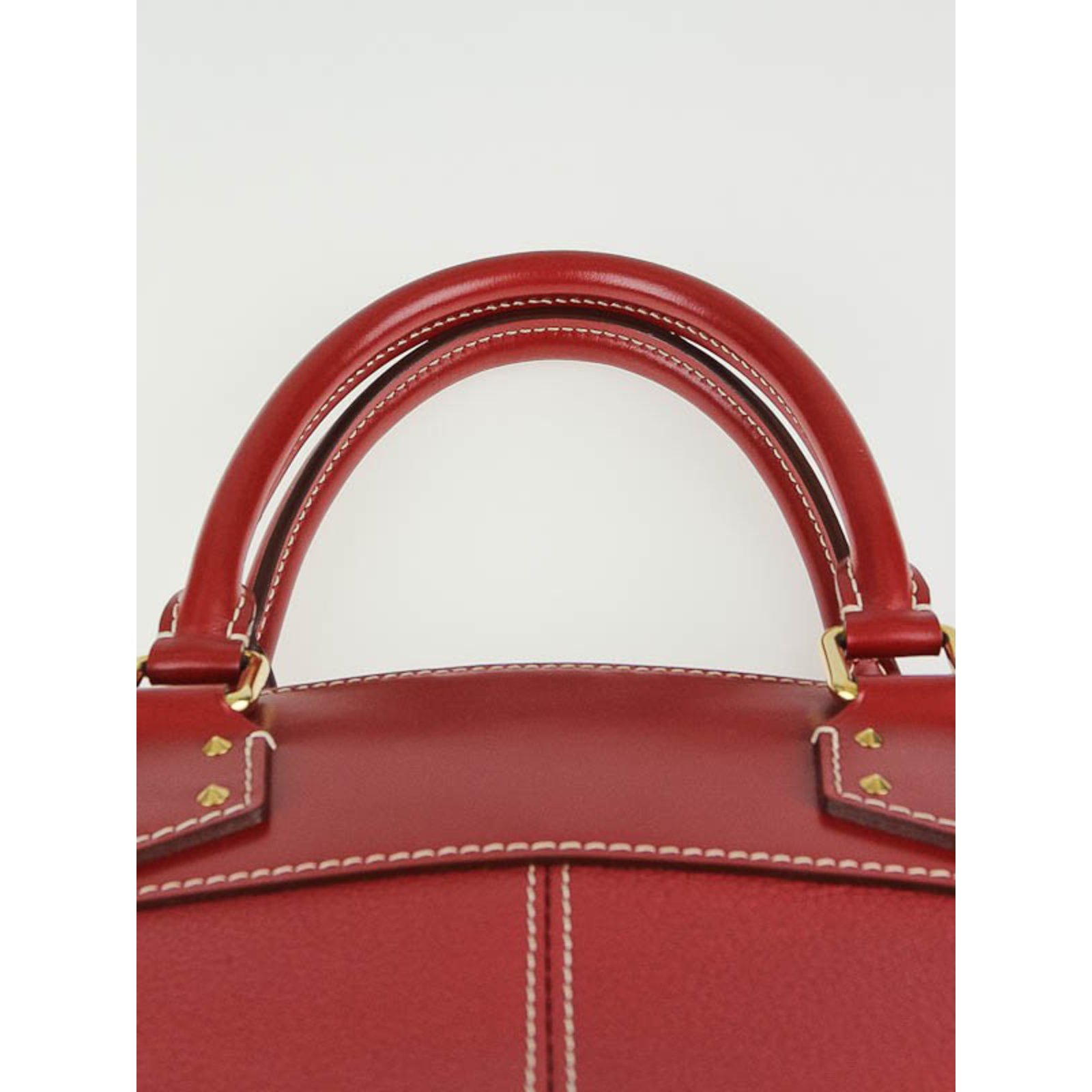 LOUIS VUITTON Tanami Suhali Leather Lockit MM Bag Red ref.63149