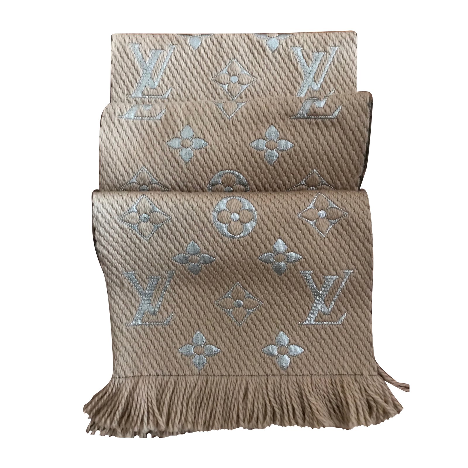 Louis Vuitton Scarves Beige Wool ref.63268 - Joli Closet