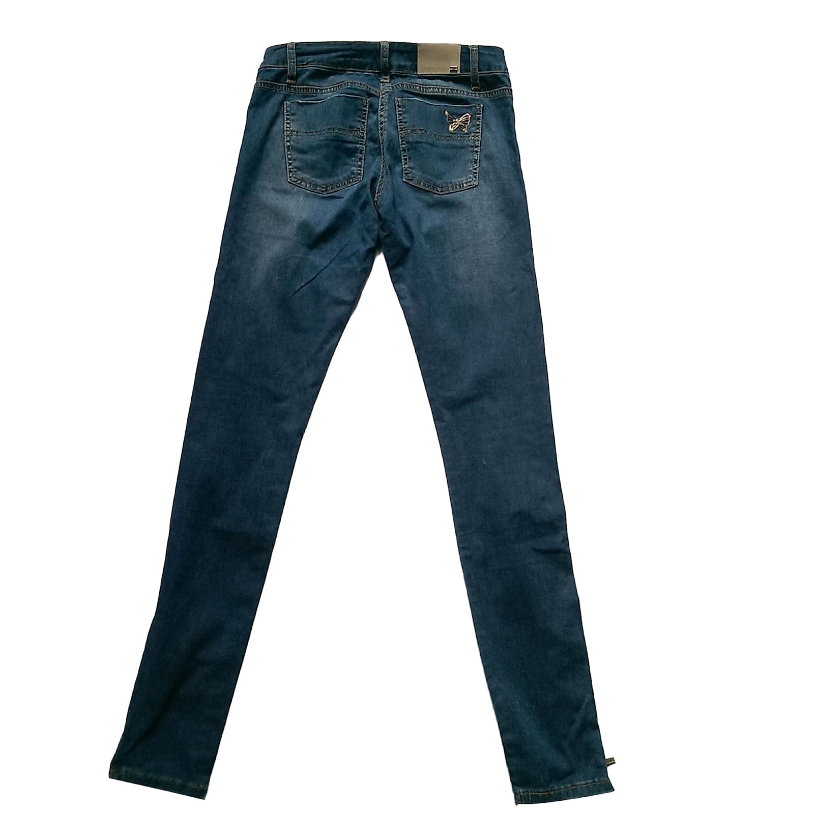 Elisabetta Franchi Jeans Blue Cotton 