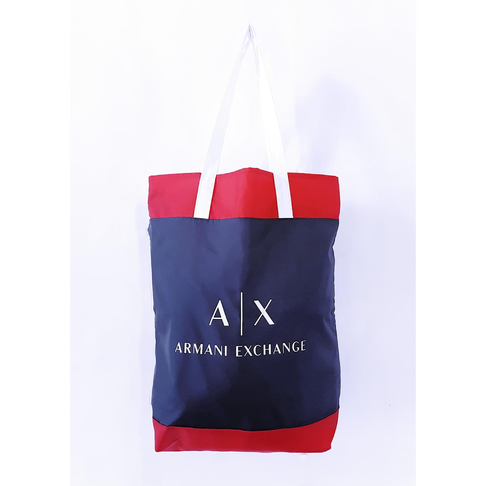 Armani Exchange Handbags Nylon Blue Ref 64435 Joli Closet Armani Exchange Handbags Nylon