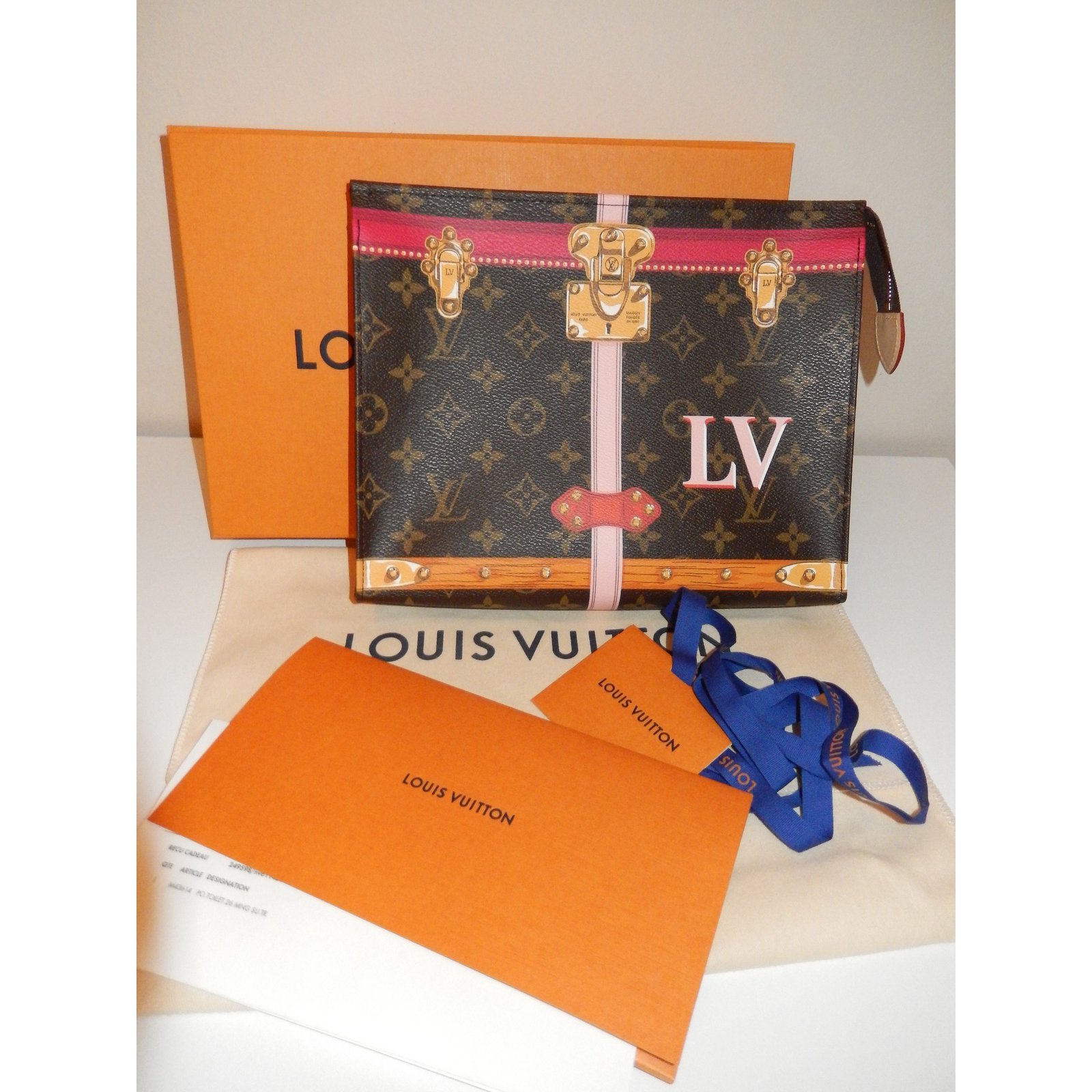 Louis Vuitton Toiletry Pouch Limited Edition Crafty Monogram Giant 26