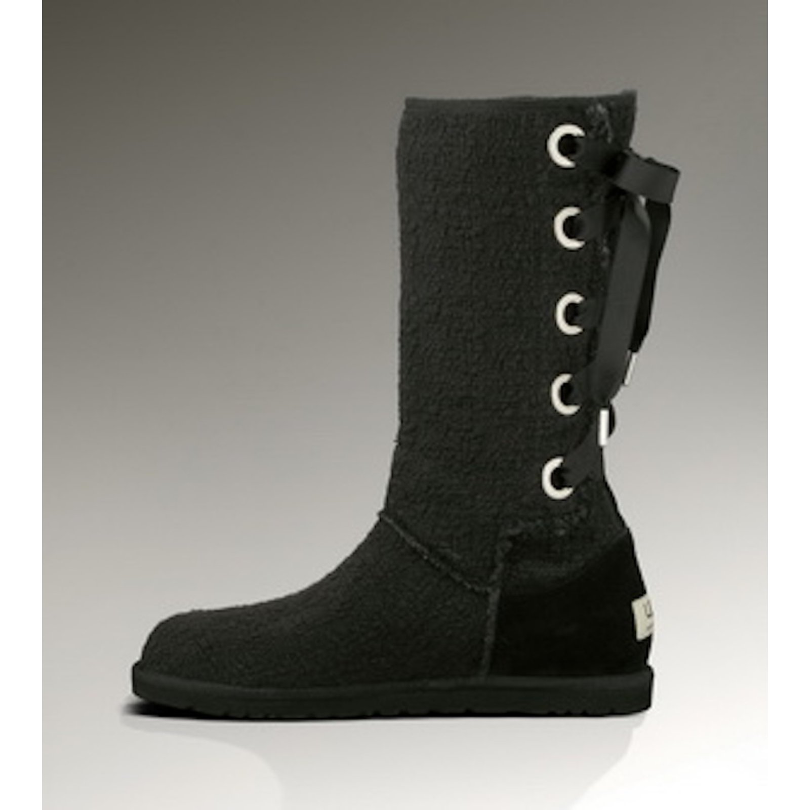 black rubber ugg boots