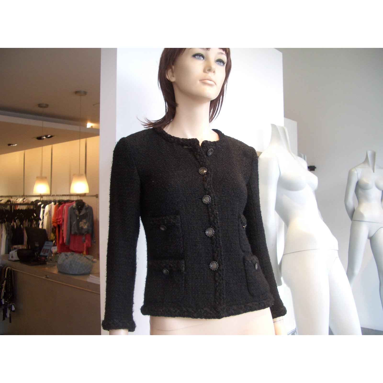 Chanel Jackets Black Wool ref.65582 - Joli Closet