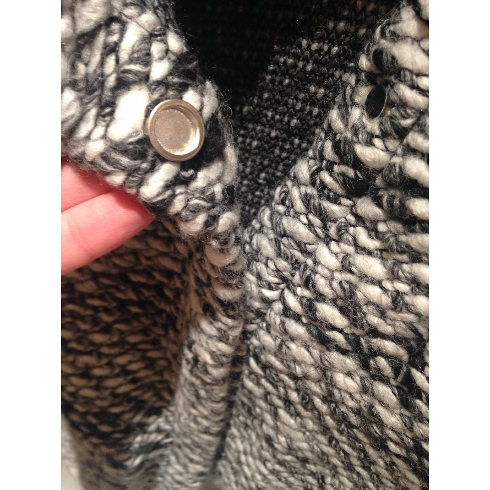 Vestes Iro Veste Laine,Polyamide,Acrylique Noir,Blanc,Gris Vestes Iro Veste Laine,Polyamide,Acrylique Noir,Blanc,Gris