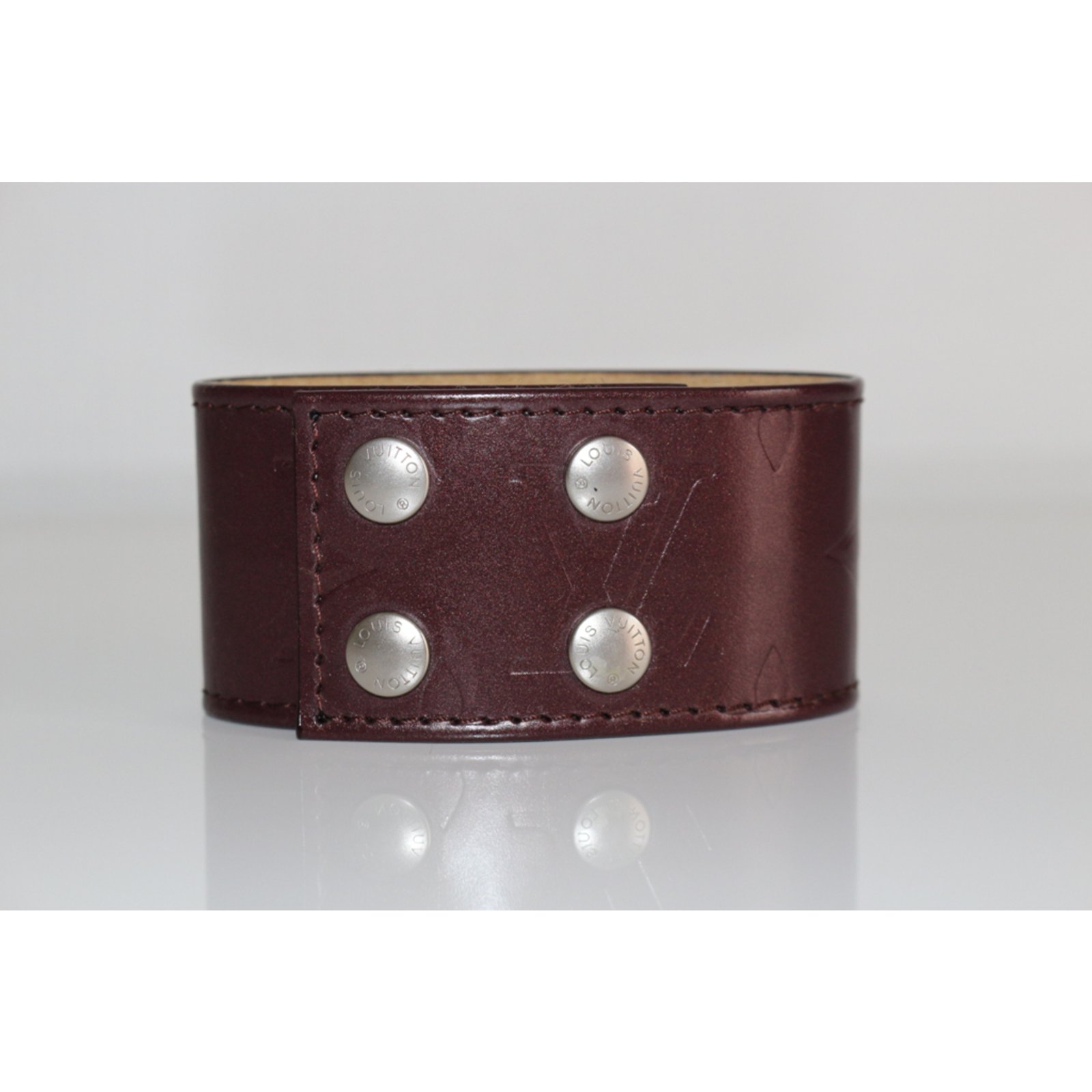 Louis Vuitton Bracelets Dark brown Leather ref.65793 - Joli Closet