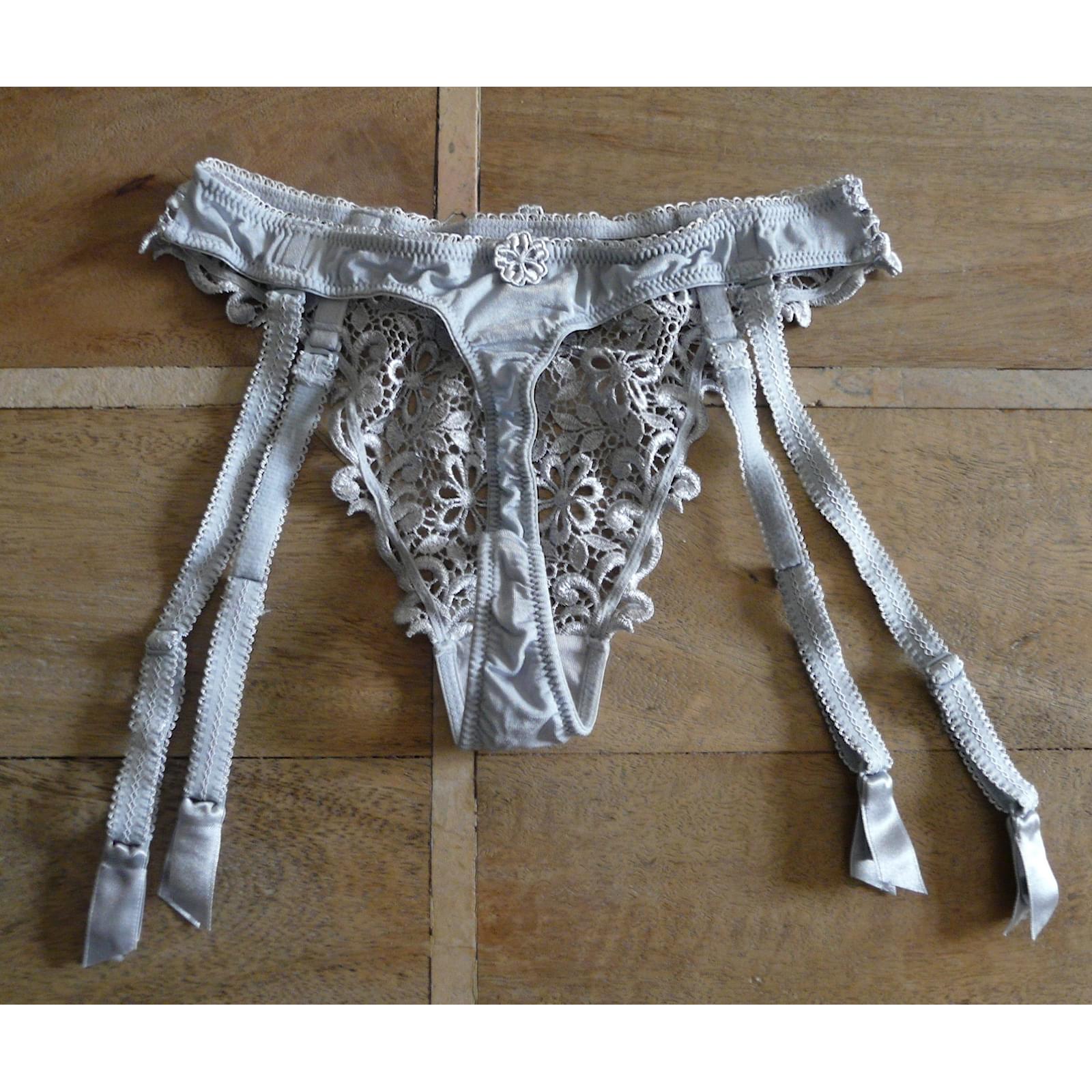 String et Porte-jarretelles Frankie Intimates - Bleu cobalt main image 0