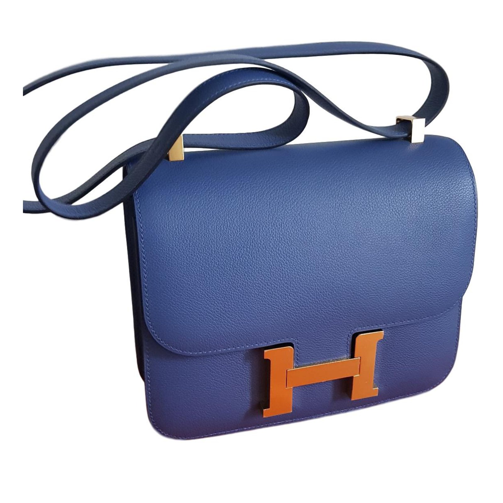 Hermès Constance 24 Blue Leather ref.66078 Joli Closet