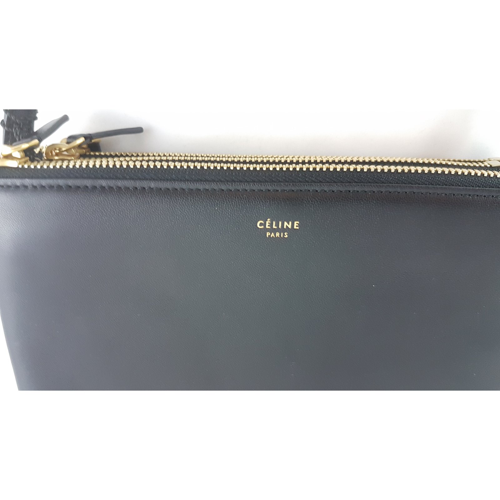 Céline Trio Black Leather ref.301613 - Joli Closet