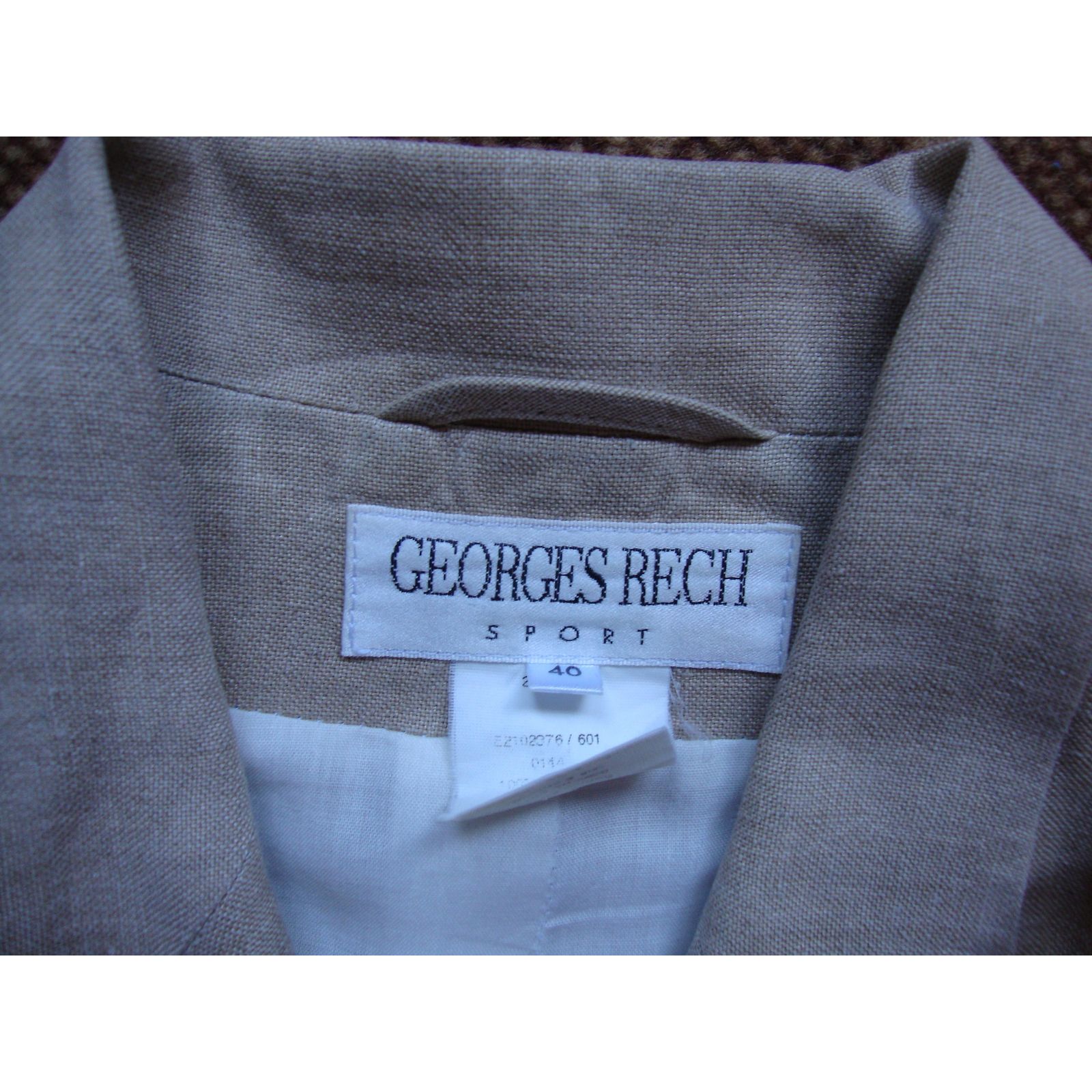 Veste Georges Rech Taille 42 Beige – 100% Coton, Très Bon état Occasion