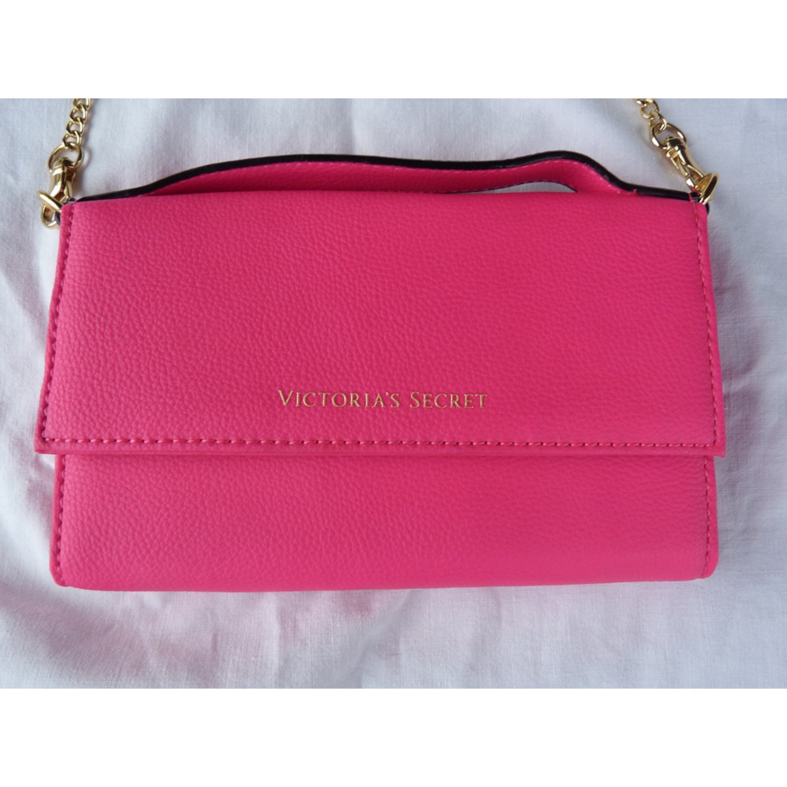 Autre Marque Victoria's Secret Clutch bag Pink Synthetic ref.66252