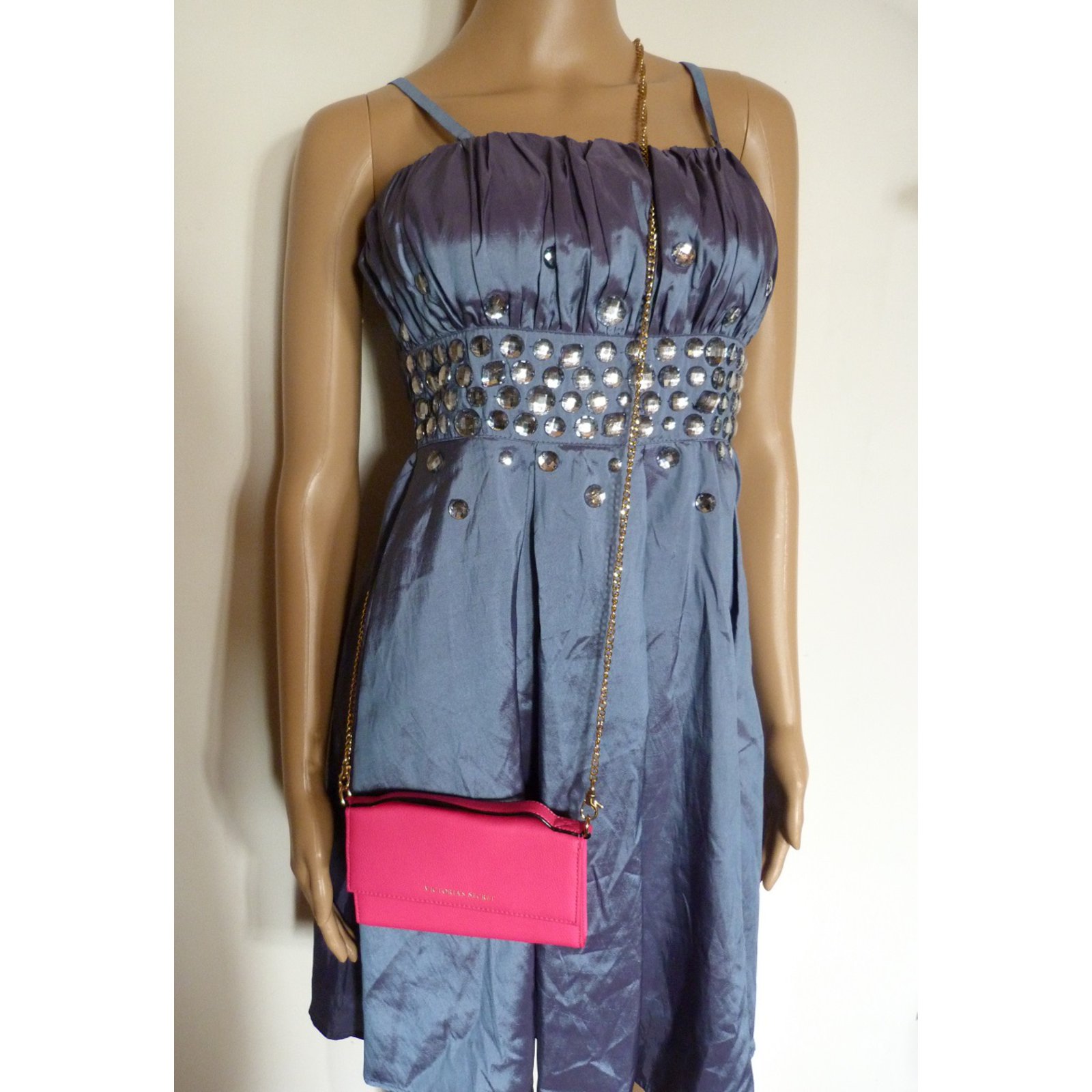 Autre Marque Victoria's Secret Clutch bag Pink Synthetic ref.66252