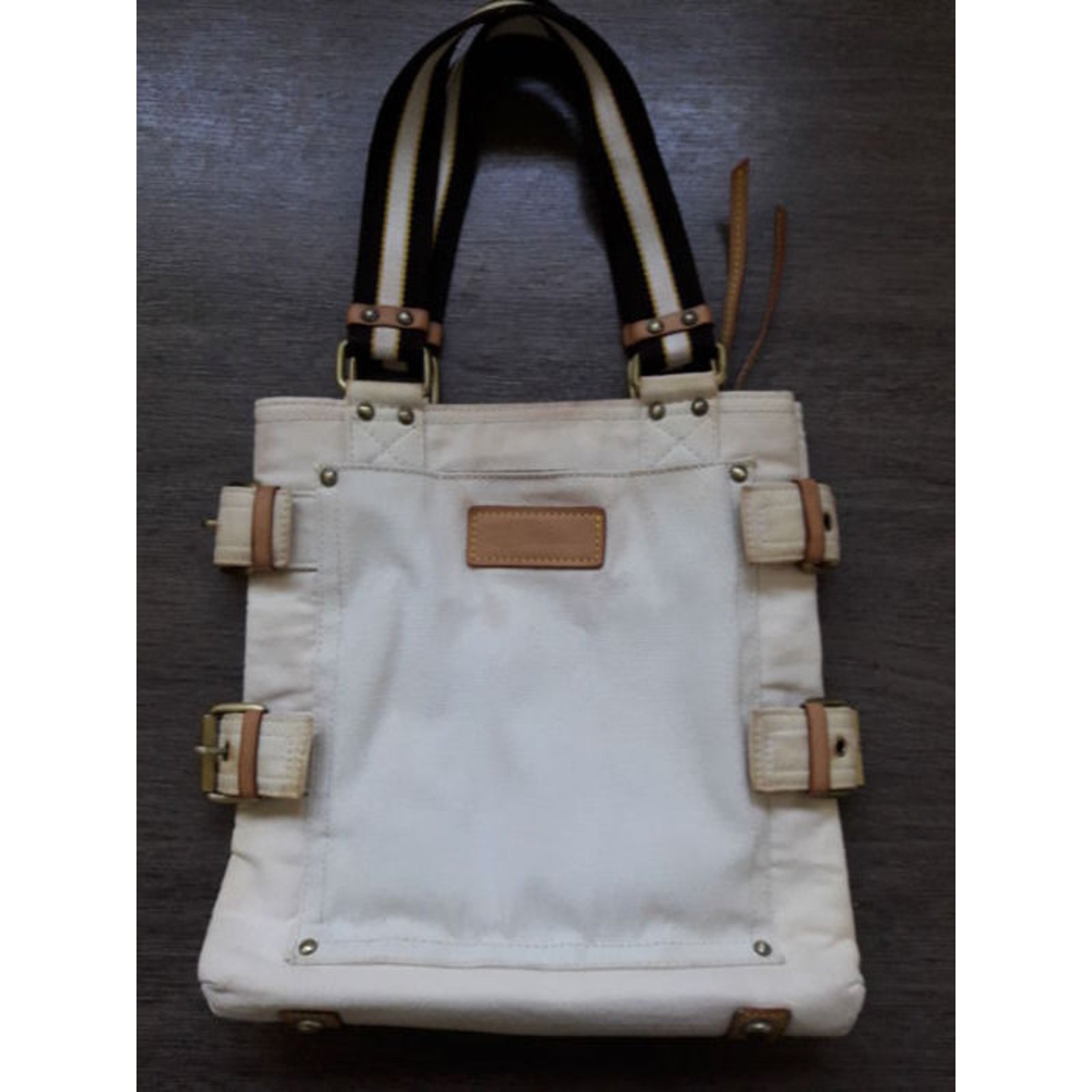 Louis Vuitton Travel bag Beige Cotton ref.240154 - Joli Closet