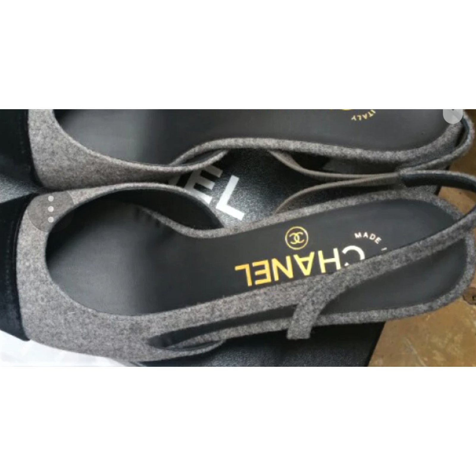 Slingback leather sandal