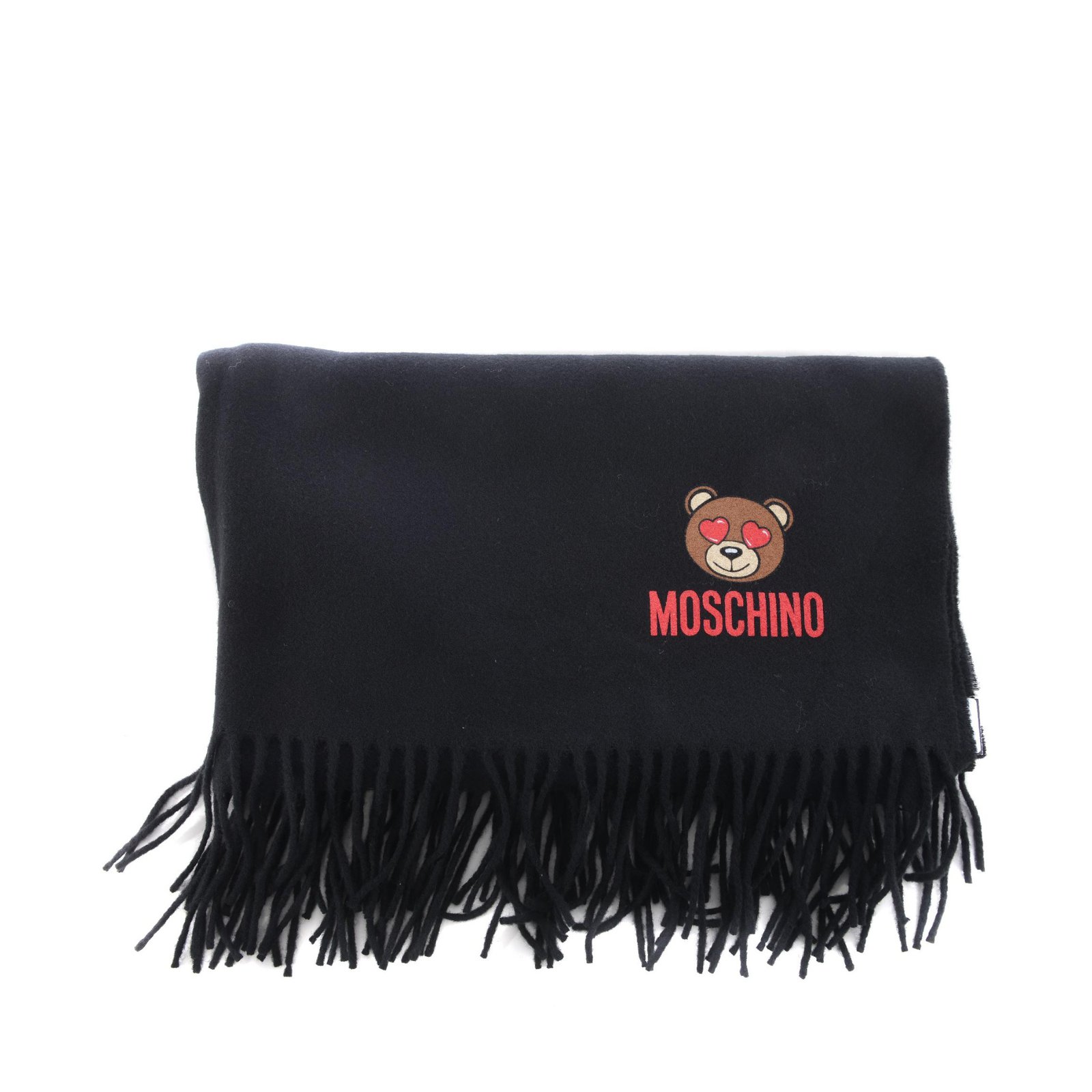 Moschino scarf new Black Wool ref.66772 - Joli Closet
