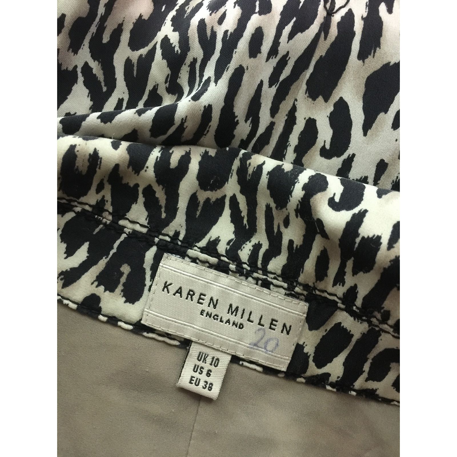 Chemise En Soie Karen Millen - Taille 8 (S) - Bleue - Occasion Très Bon état