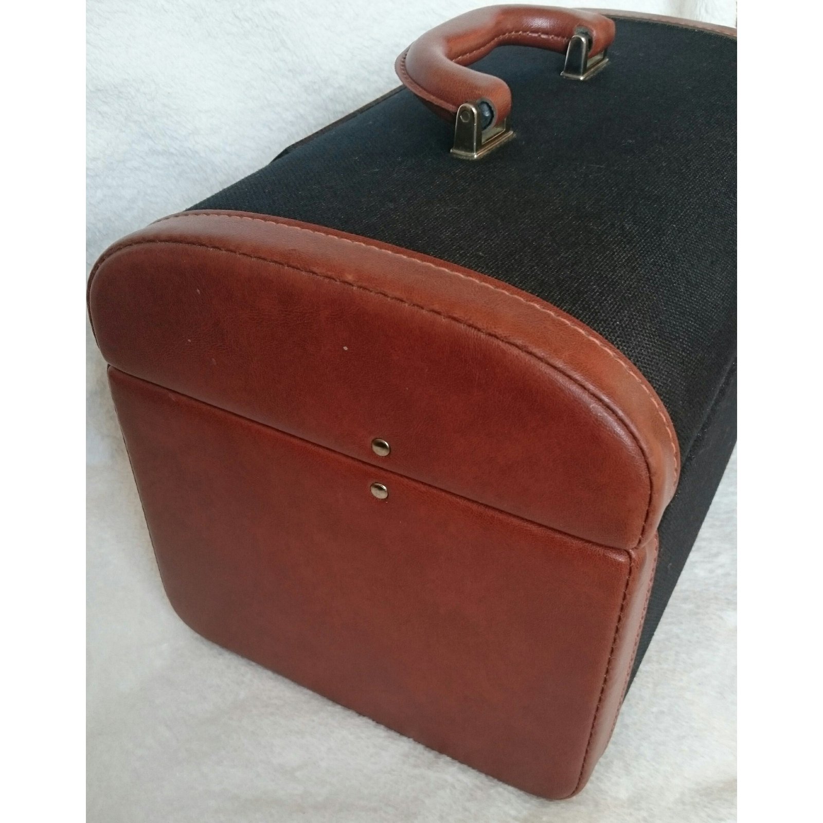 Lancel Sacs de voyage Cuir Toile Noir ref.67541 - Joli Closet