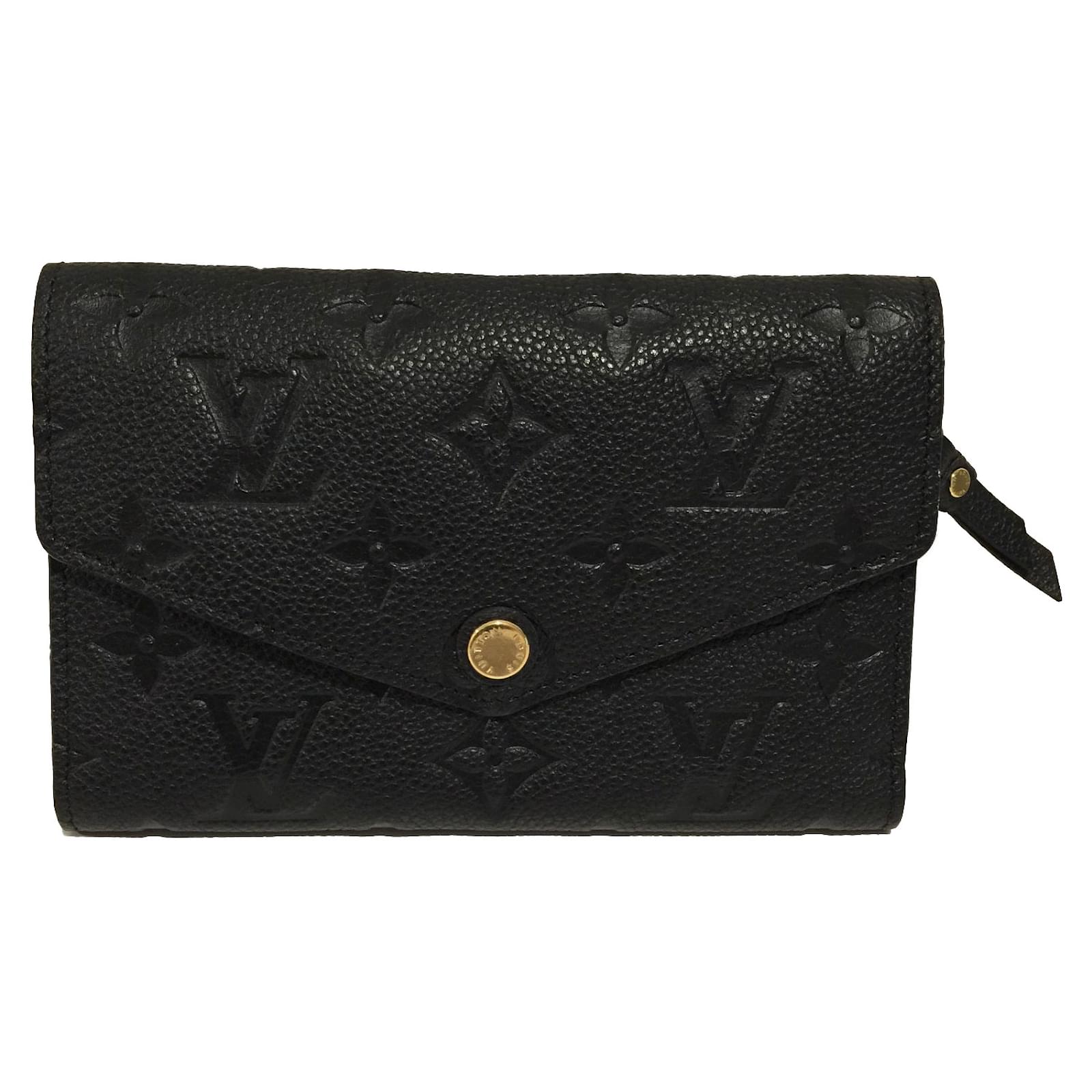 Louis Vuitton Wallets Black Leather ref.67862 Joli Closet