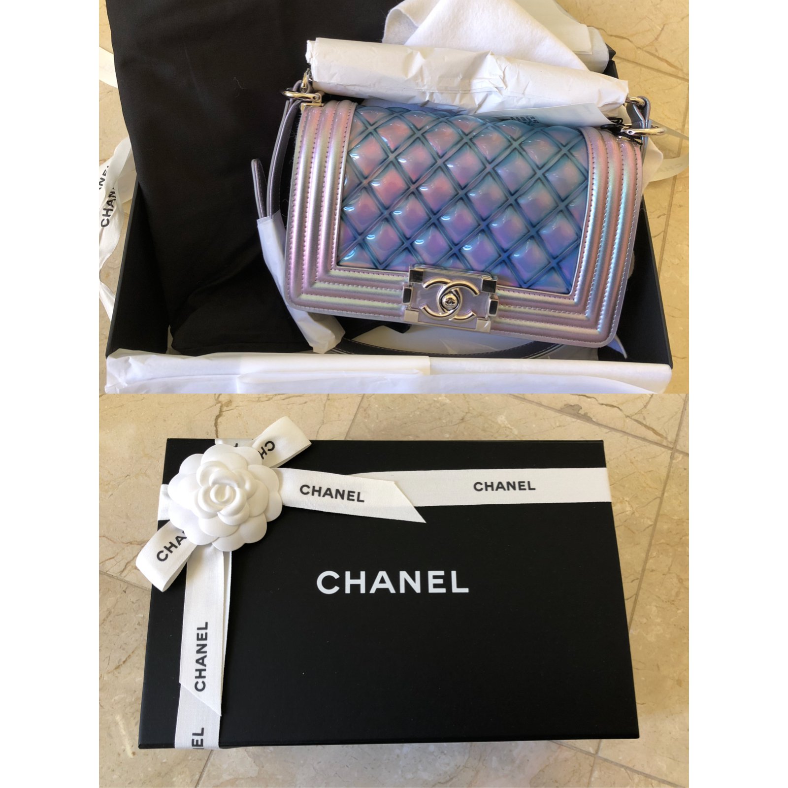 Chanel Runway Small Boy Bag Multiple colors Patent leather ref