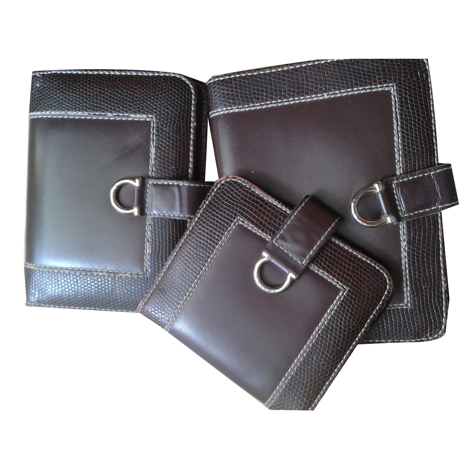 Portefeuille/porte-monnaie Vintage En Cuir TBEG Noir - Occasion, Style Classique, Sans Marque, Unisexe