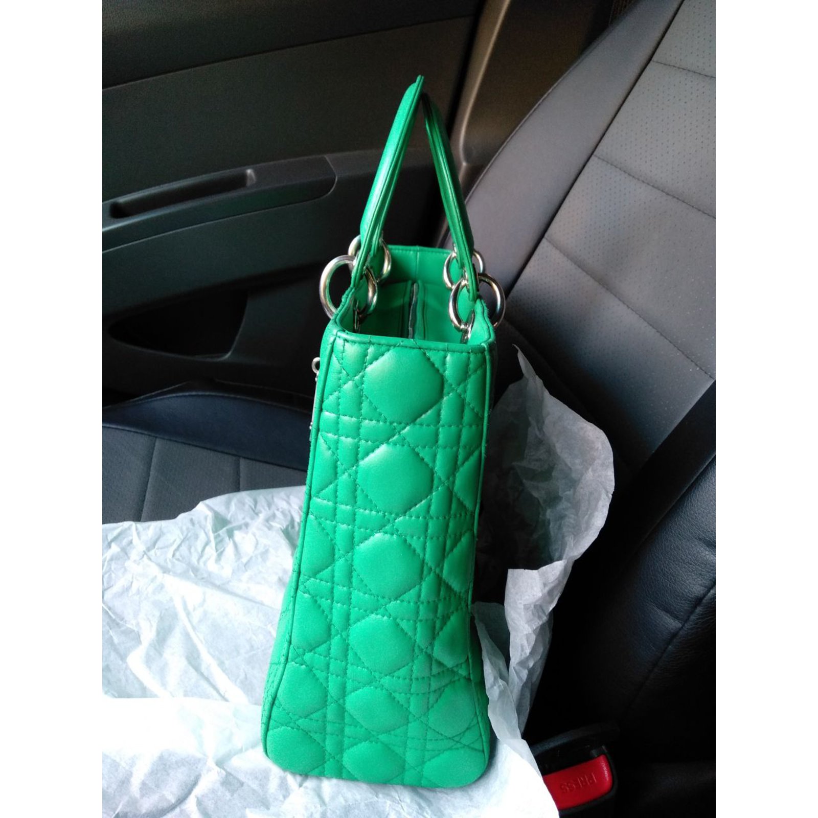 Christian Dior Dior golf bag Dark green Leather ref.713990 - Joli Closet