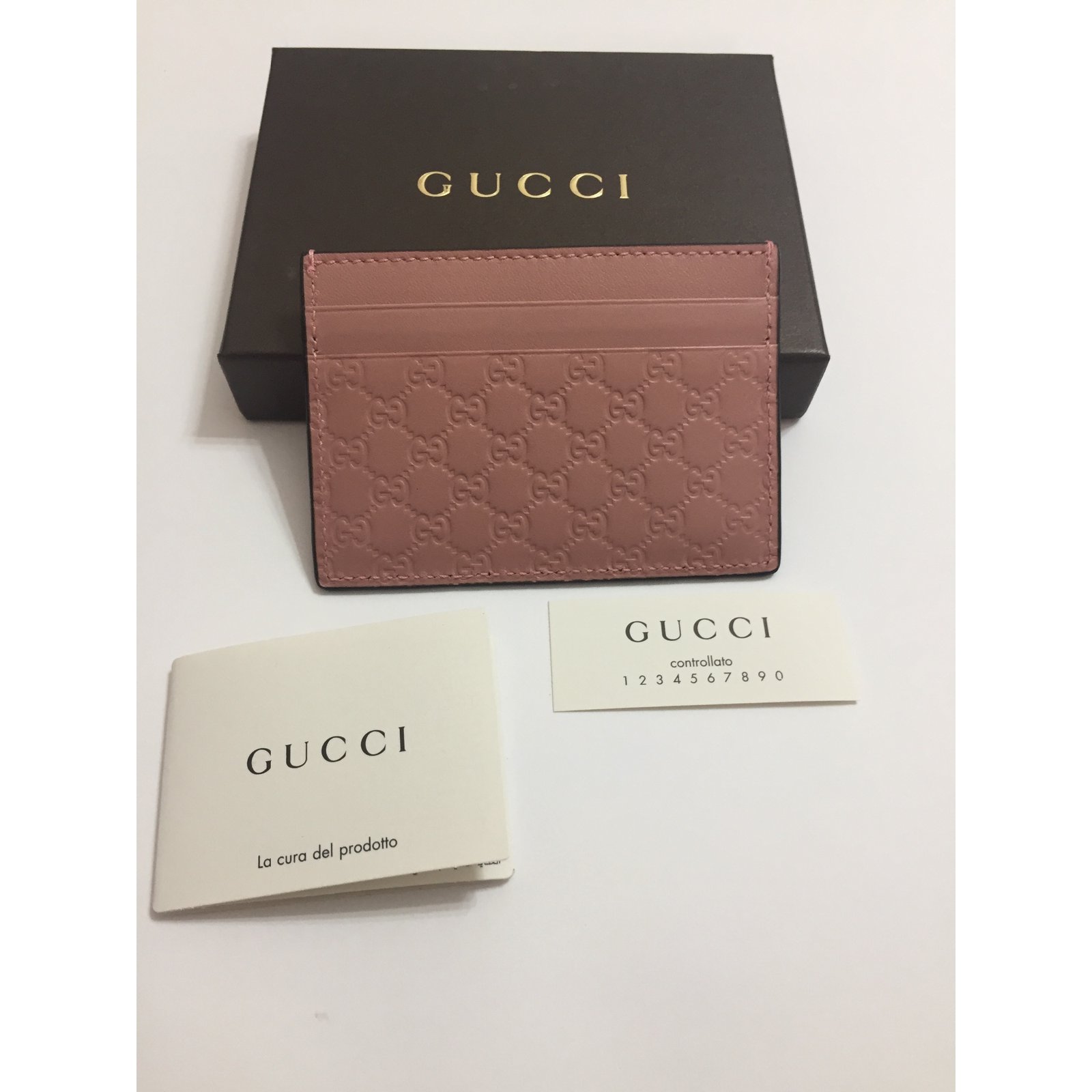 Gucci Card Holder Leather ref.68799 - Joli Closet