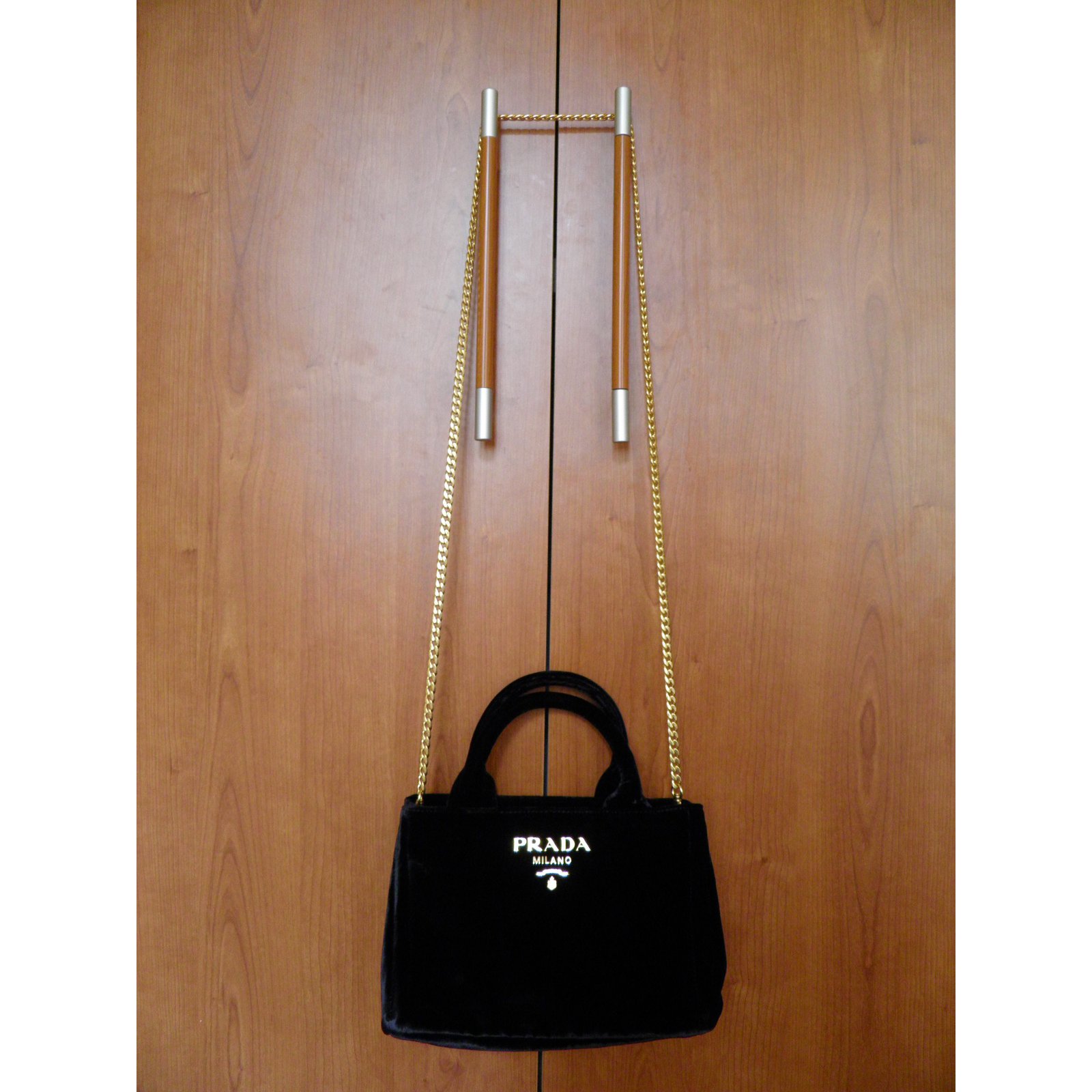 Prada mini bag Handbags Velvet Black 