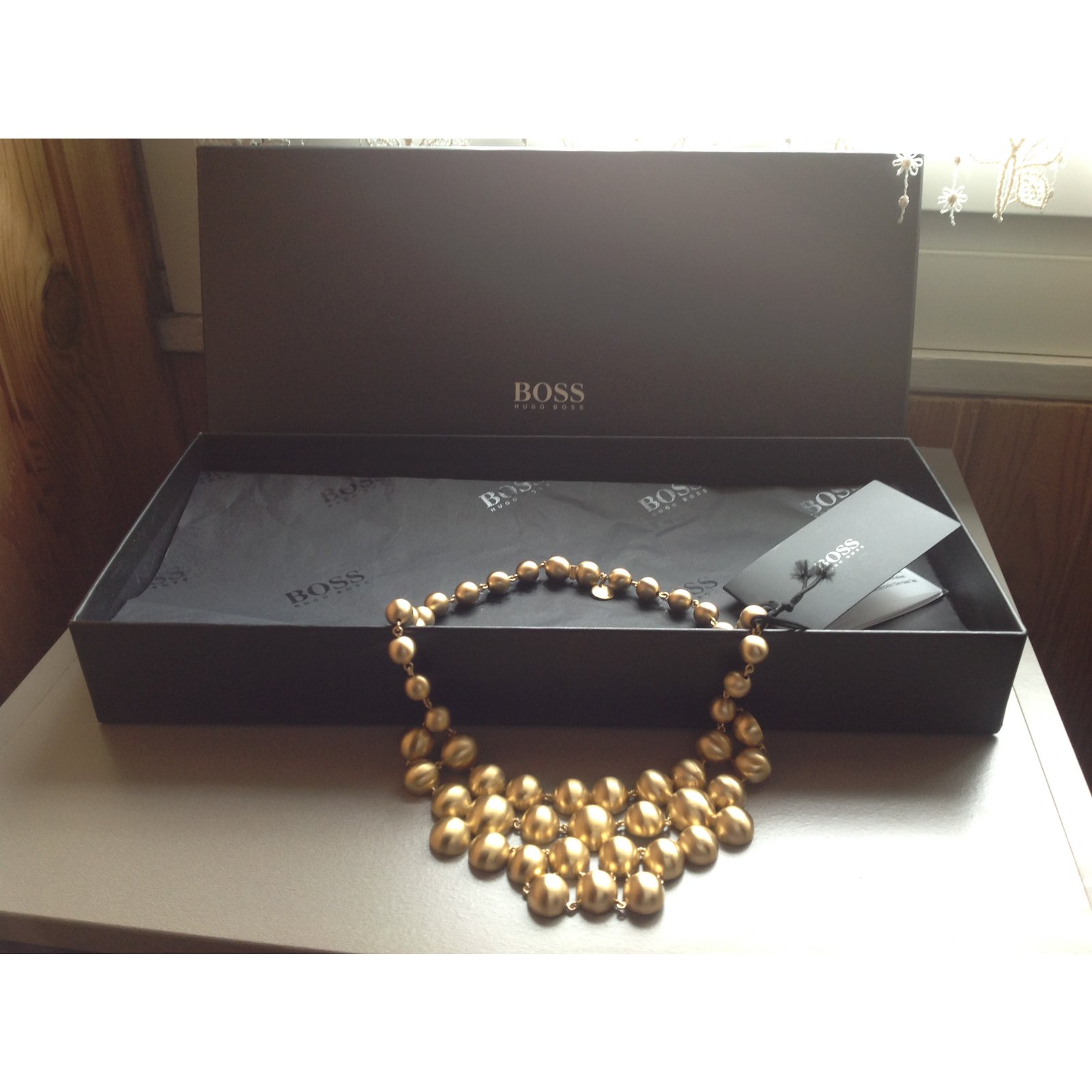 Hugo Boss Necklaces Golden Steel ref.68901 - Joli Closet