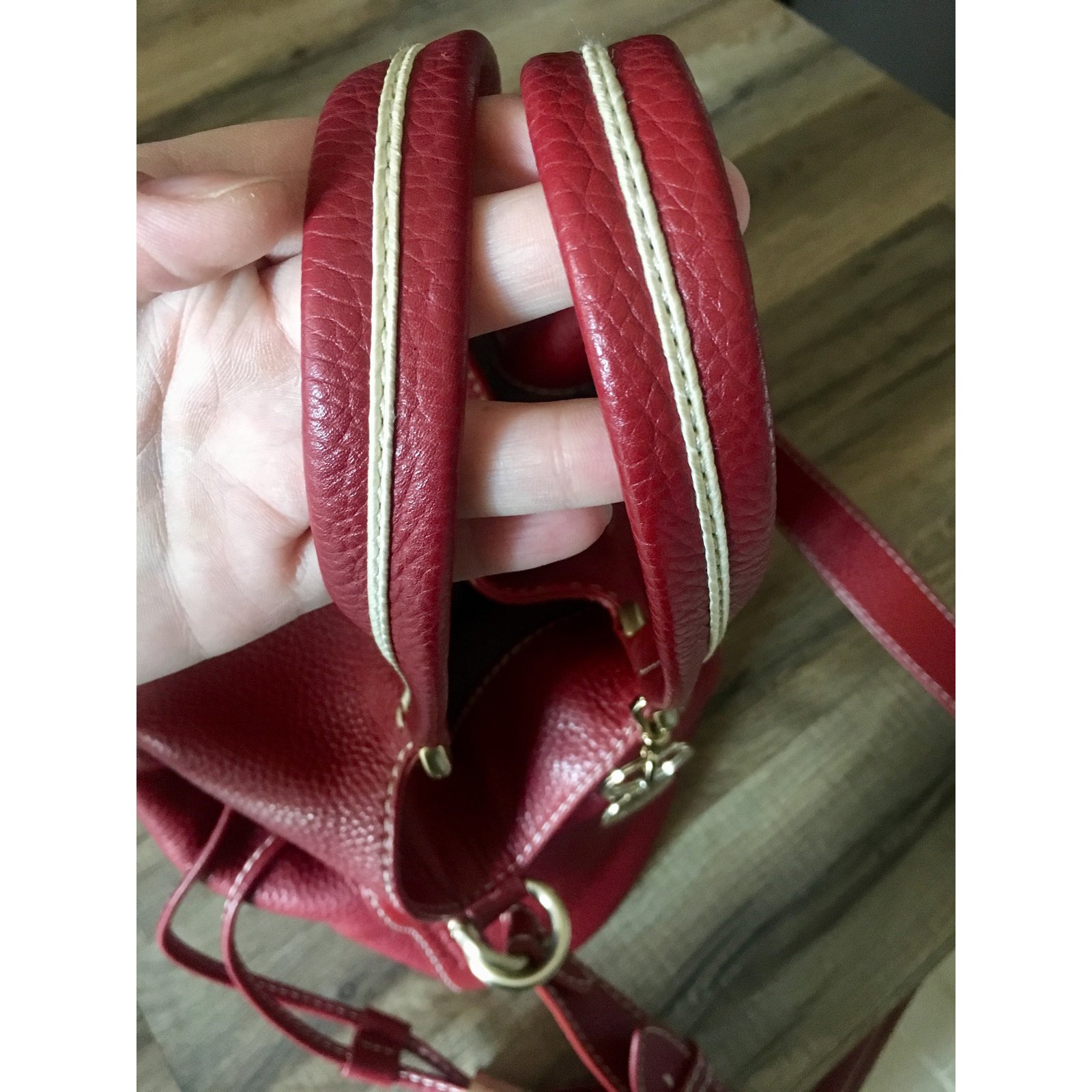 Lancel Premier Flirt Red Leather Ref69294 Joli Closet 3550