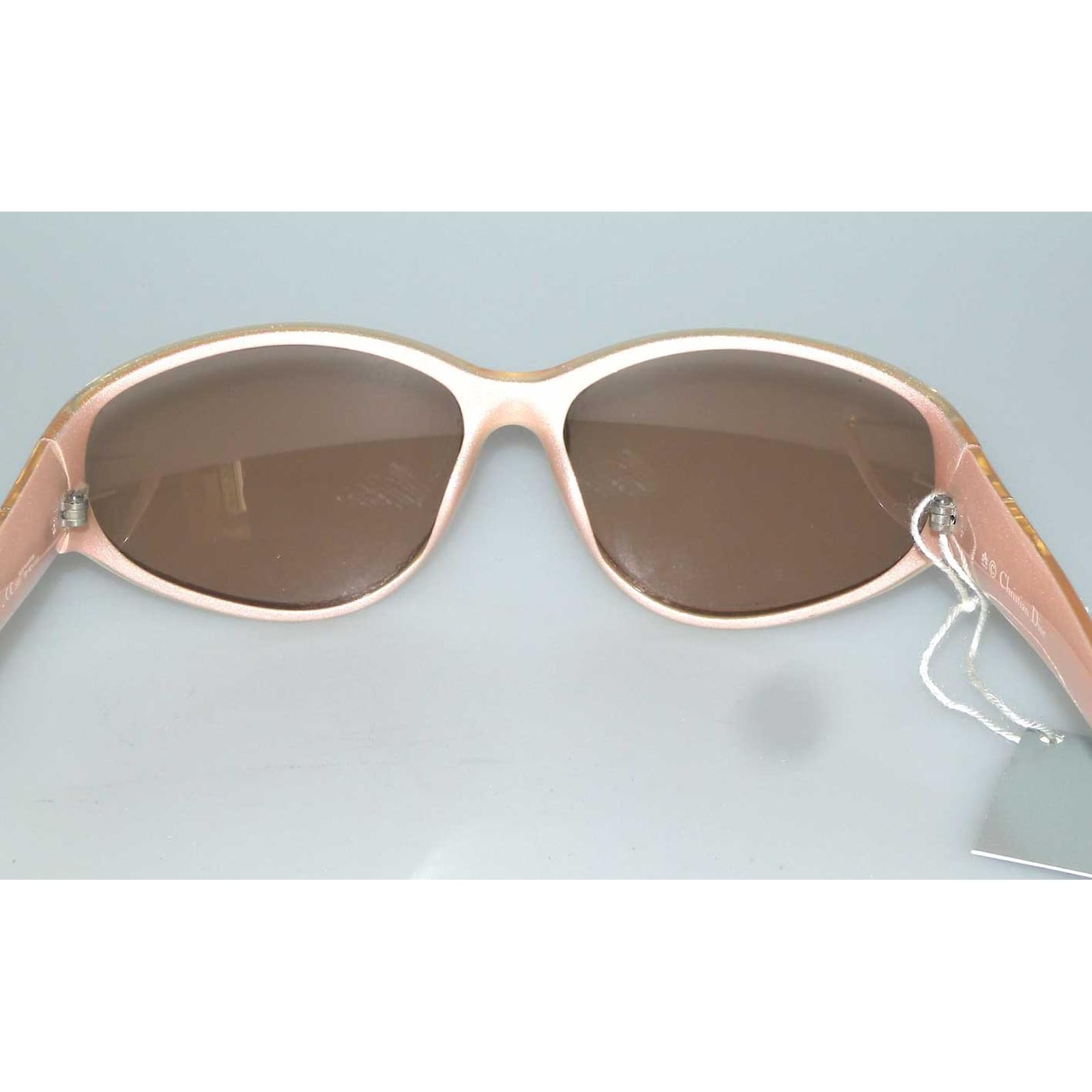 Christian Dior Sunglasses Yellow Plastic ref.70180 Joli Closet