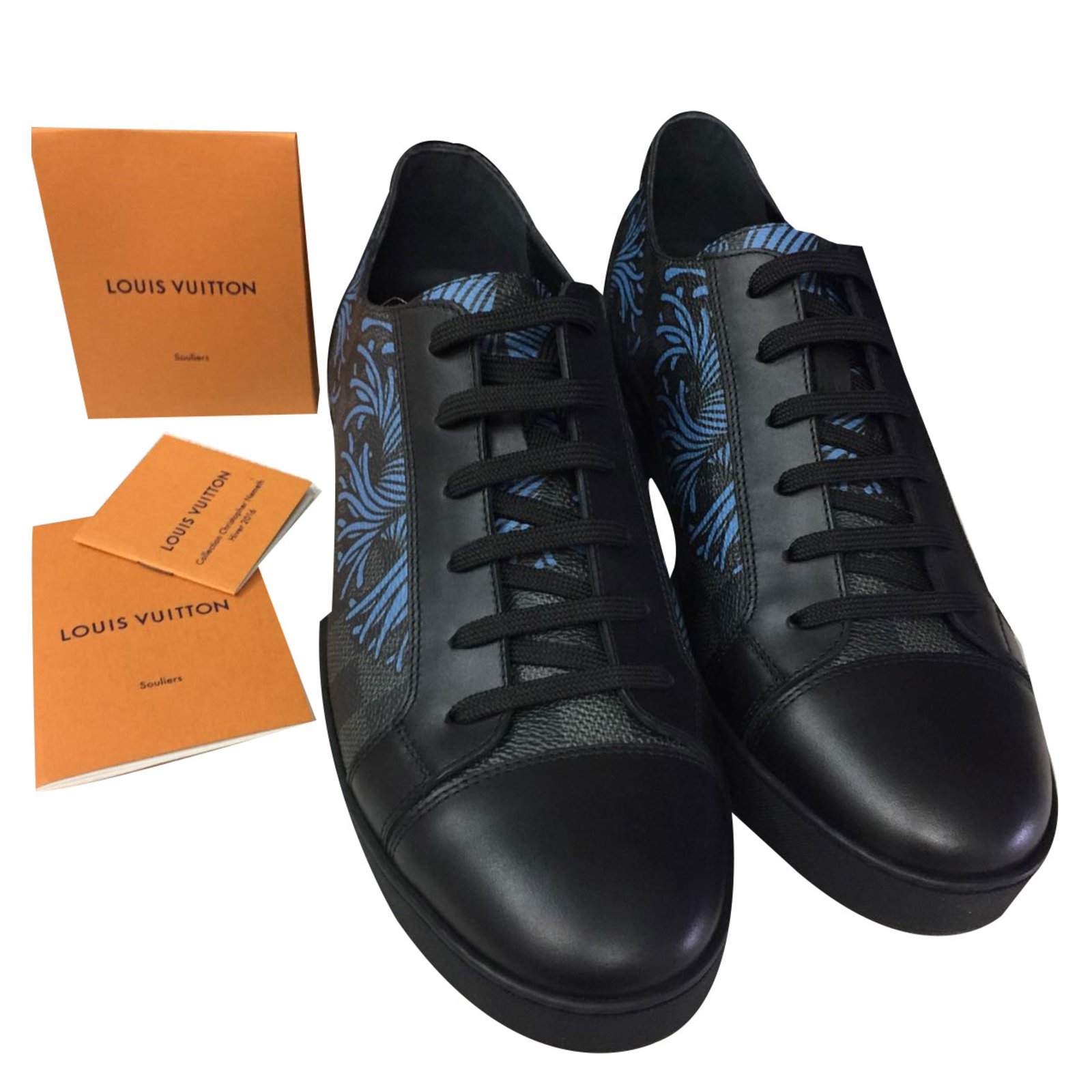 Louis Vuitton match-up sneaker Black Leather ref.70412 - Joli Closet