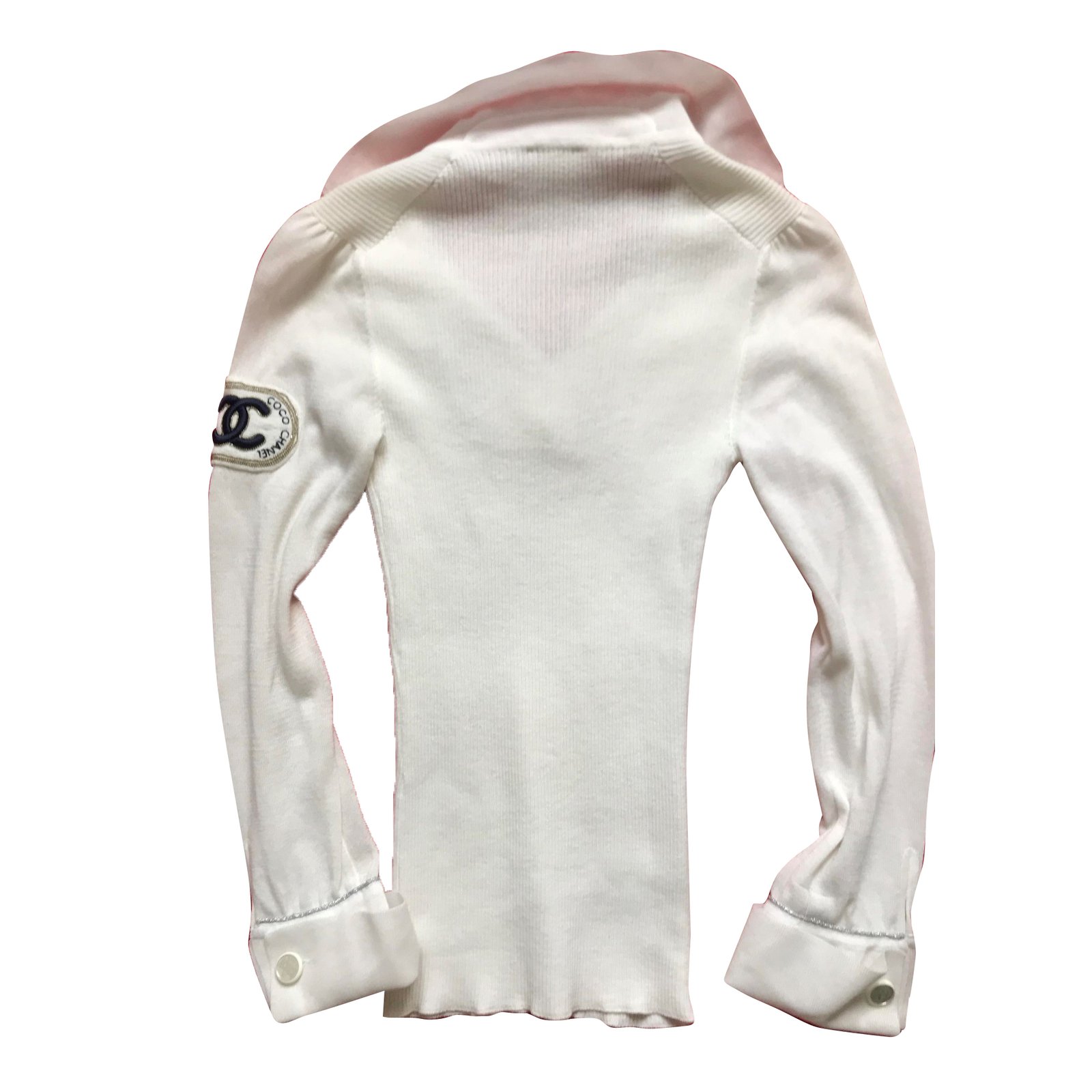 Chanel Polo shirt White Cotton ref.71043 - Joli Closet