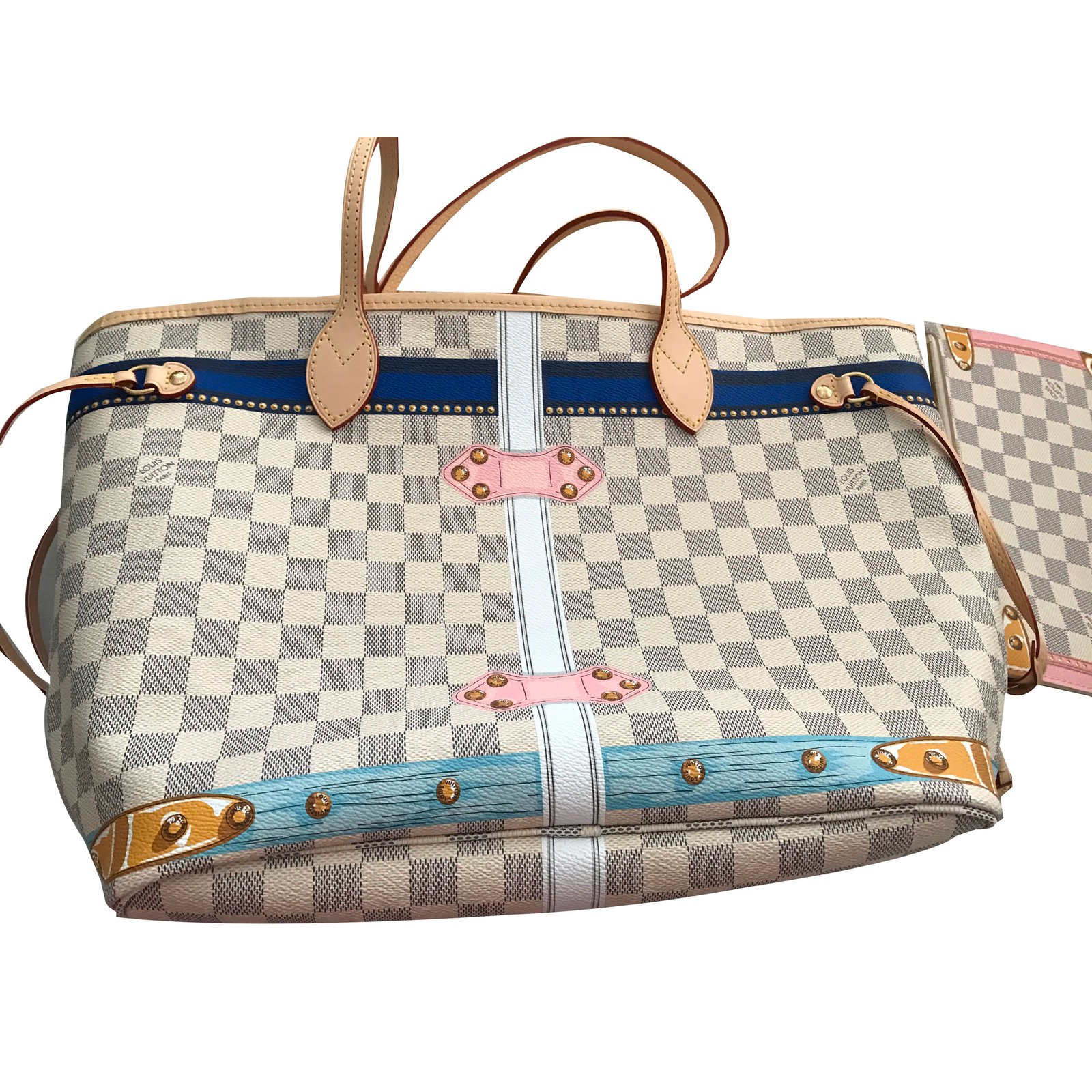 Louis Vuitton Neverfull MM Tote bag Spring Edition Multiple colors Leather  Cloth ref.513031 - Joli Closet