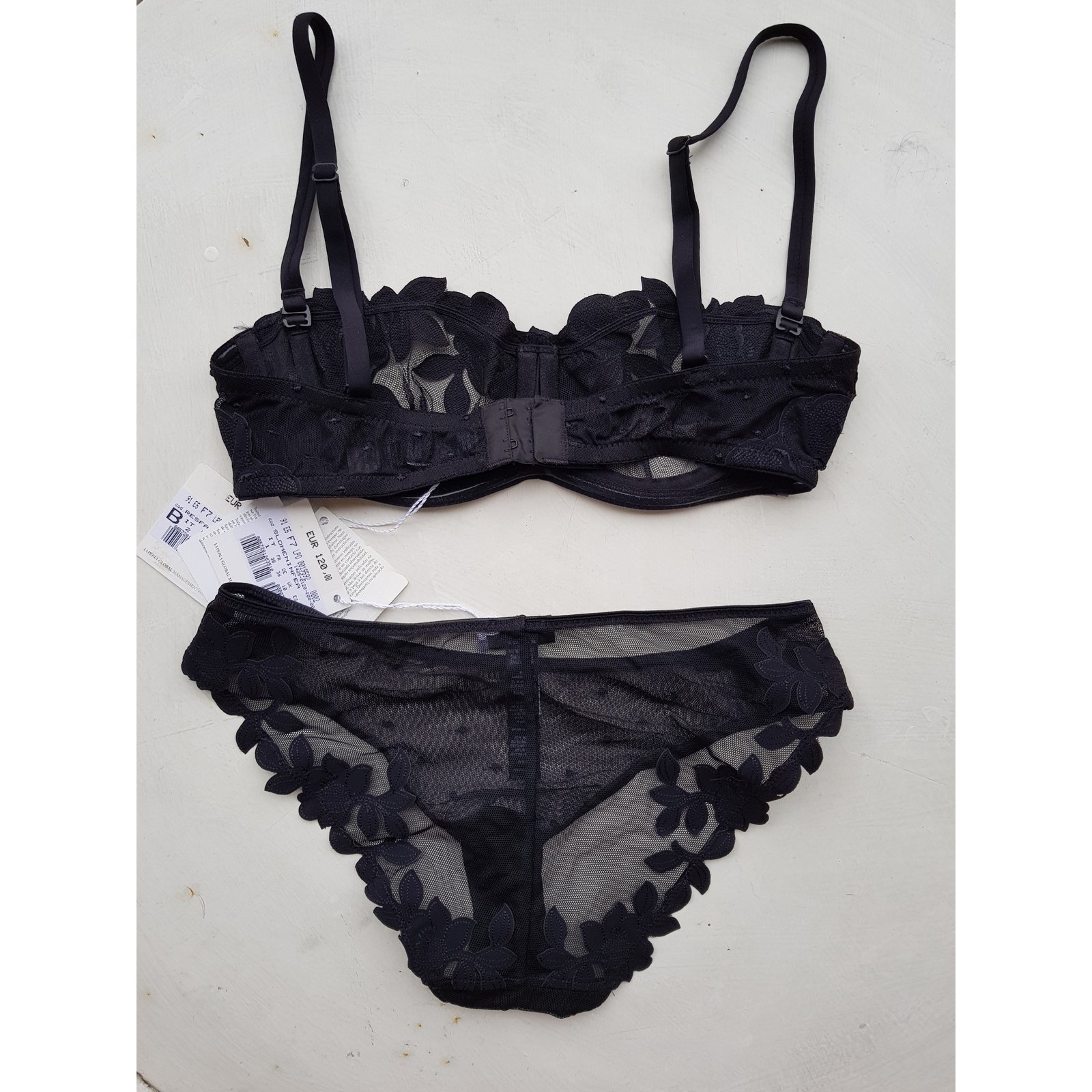 Malizia La Perla lace bra Black ref.323565 - Joli Closet