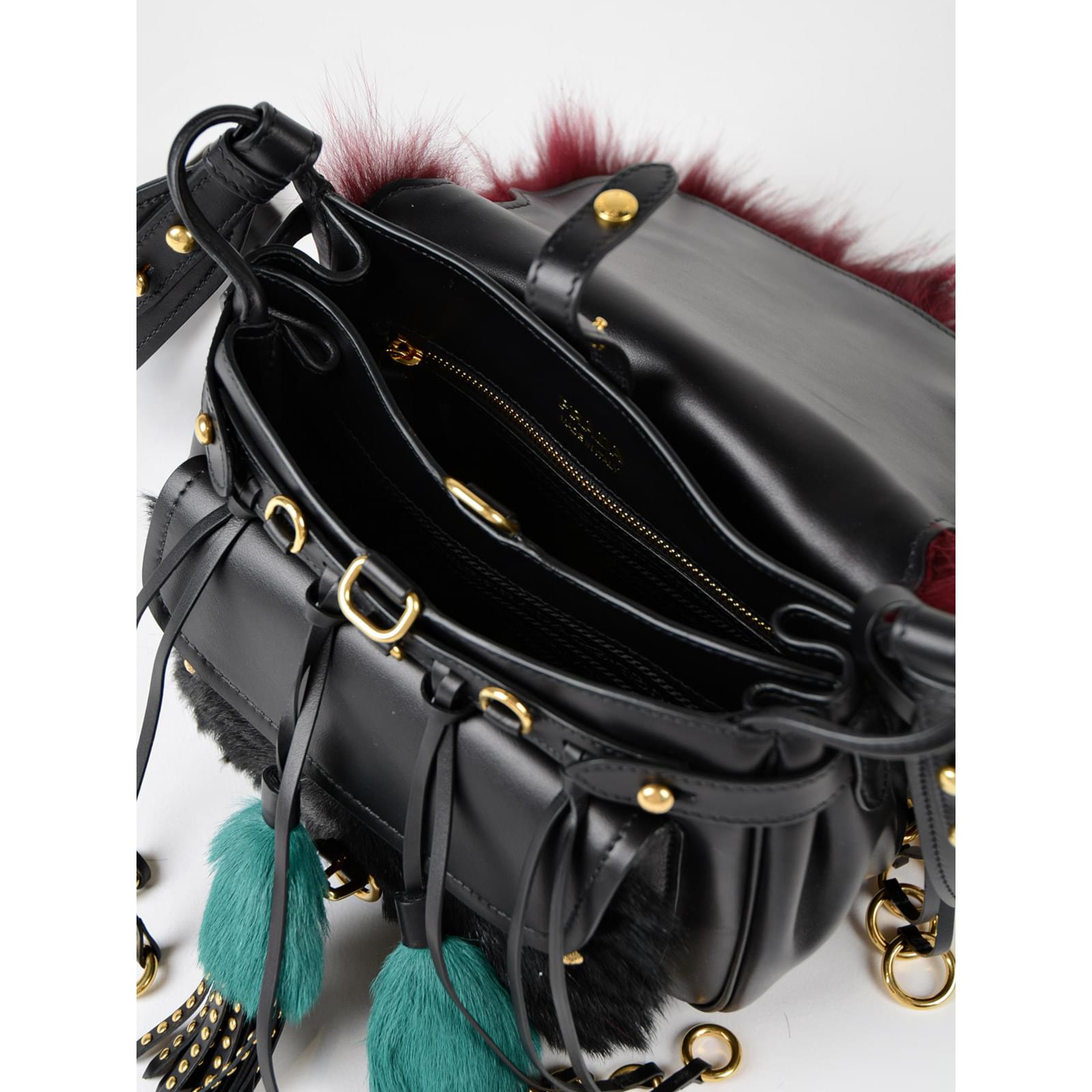 Prada fox fur bag ref.71545 Joli Closet