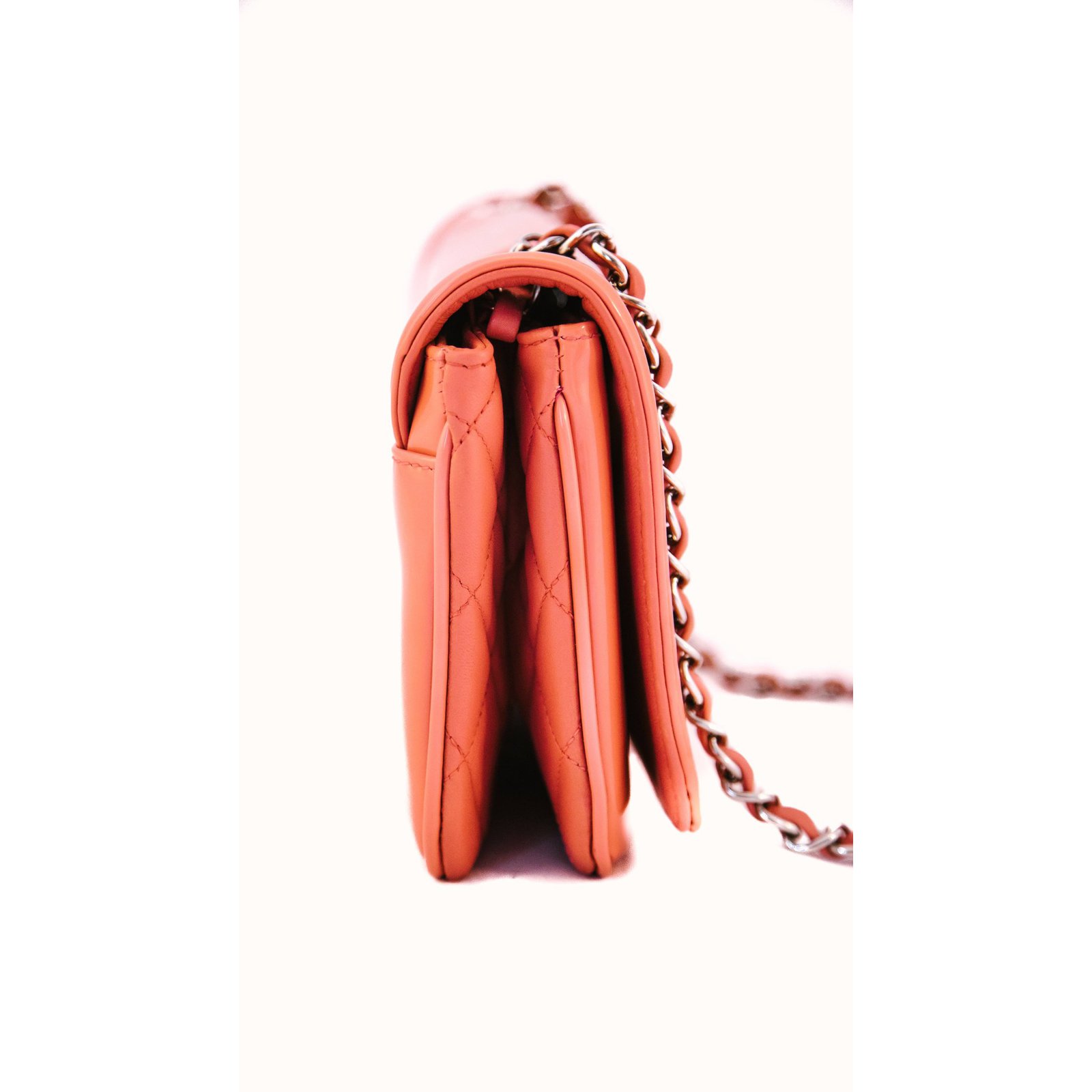 Chanel vinyl lipstick Orange Patent leather ref.71570 - Joli Closet