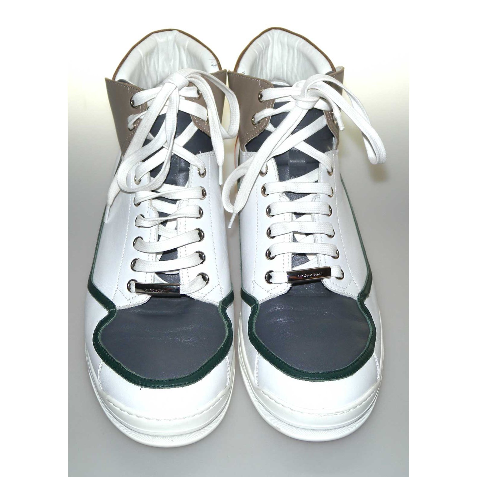 Dior Sneakers White Multiple colors Leather Rubber ref.71700 - Joli Closet