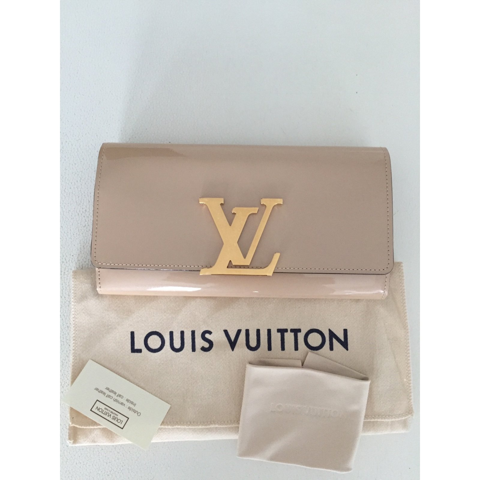 Louis Vuitton Nude Patent Louise Wallet