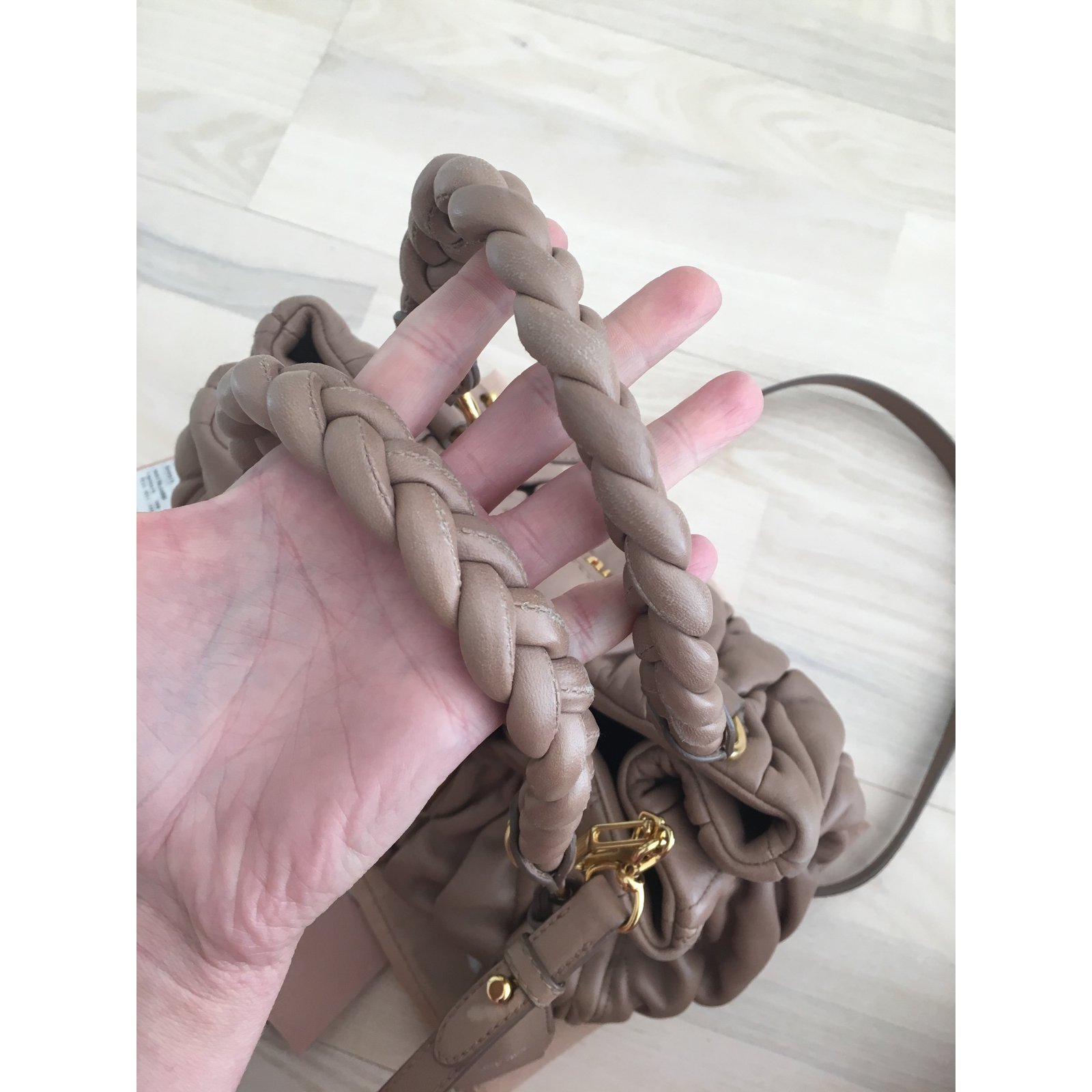 MIU MIU Vintage Bag Brown Leather ref.31519 - Joli Closet