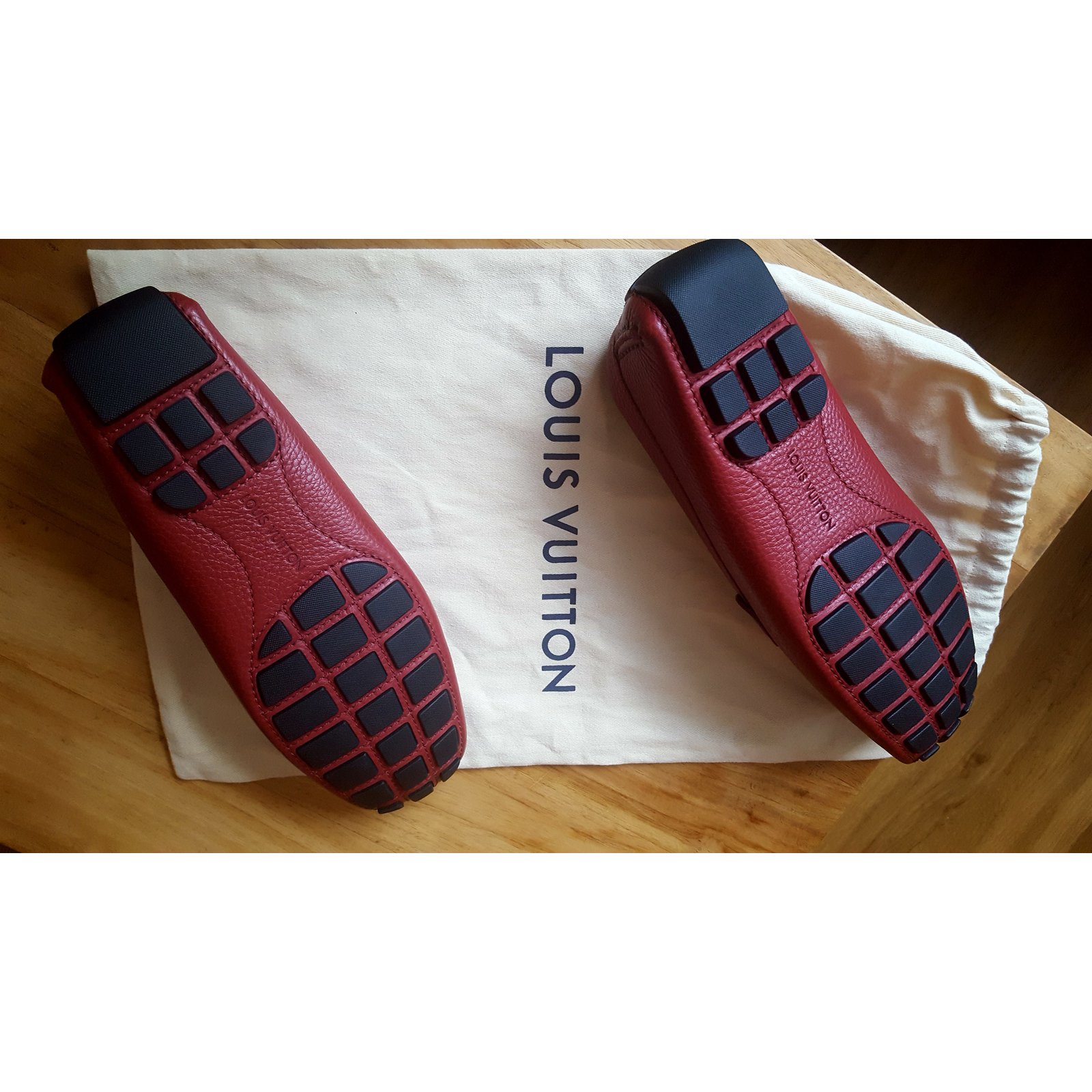 Louis Vuitton Sandals Red Leather ref.879881 - Joli Closet