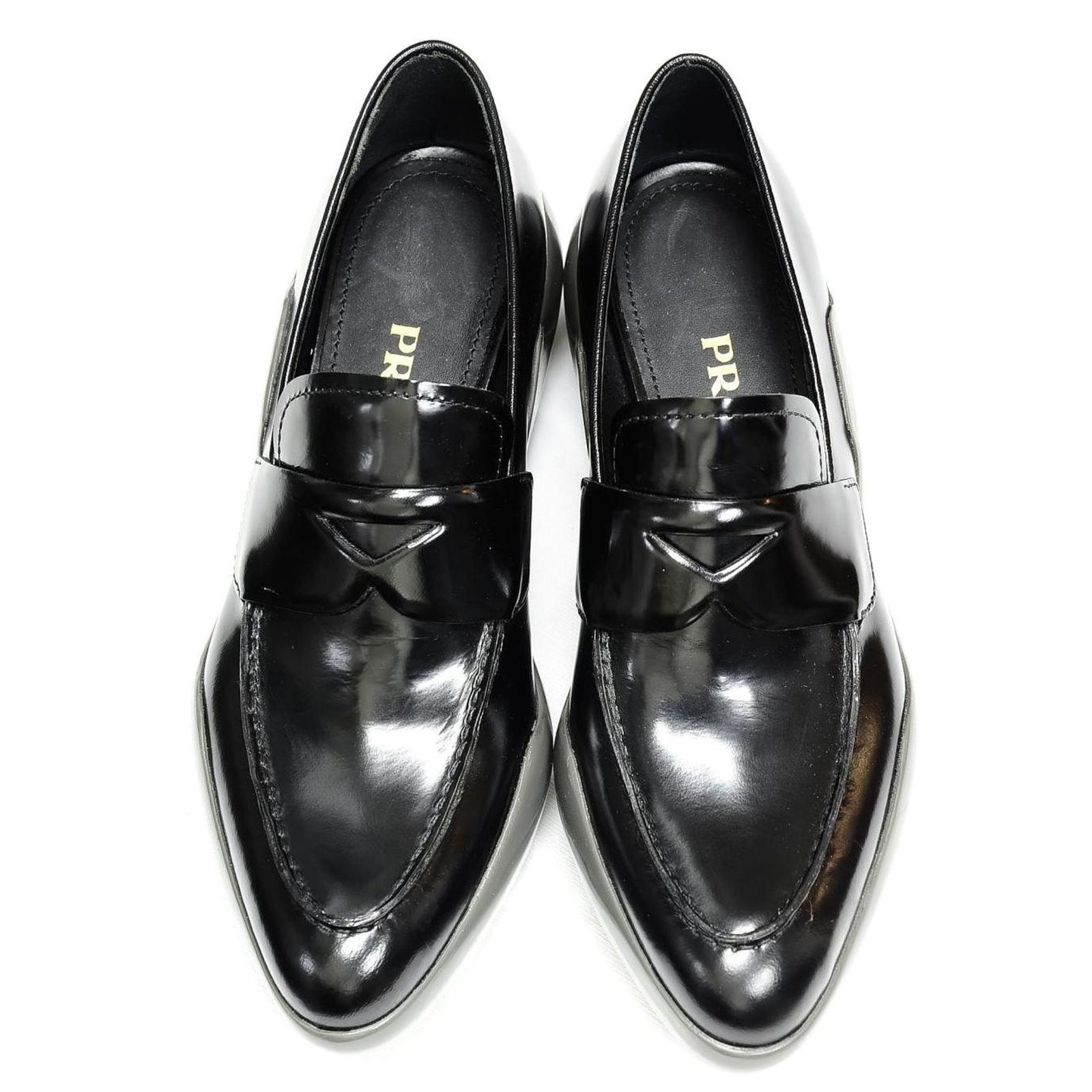 Prada Loafers Black Leather ref.72687 - Joli Closet