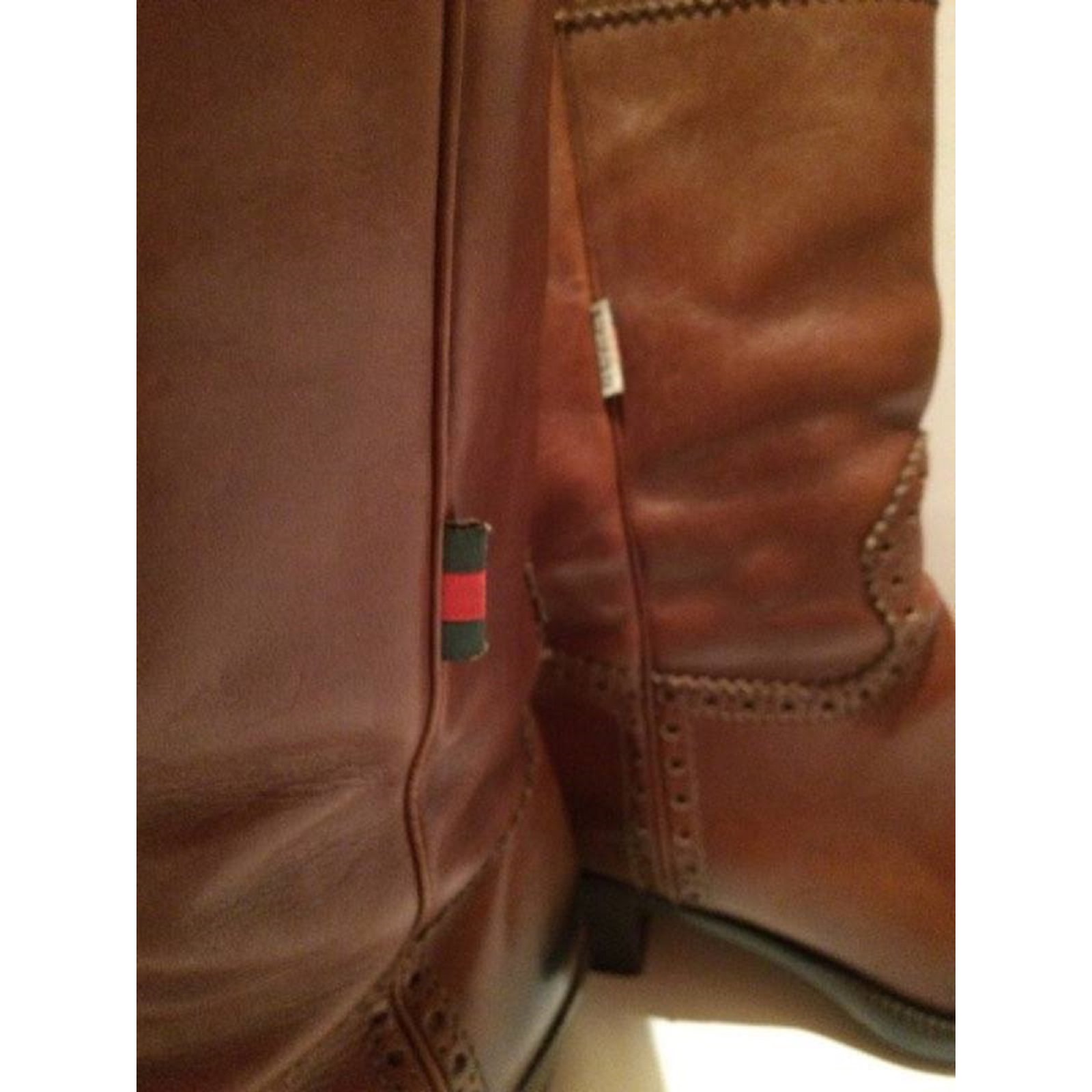 Gucci WESTERN Cowboy BOOTS Caramel Leather ref.73028 - Joli Closet