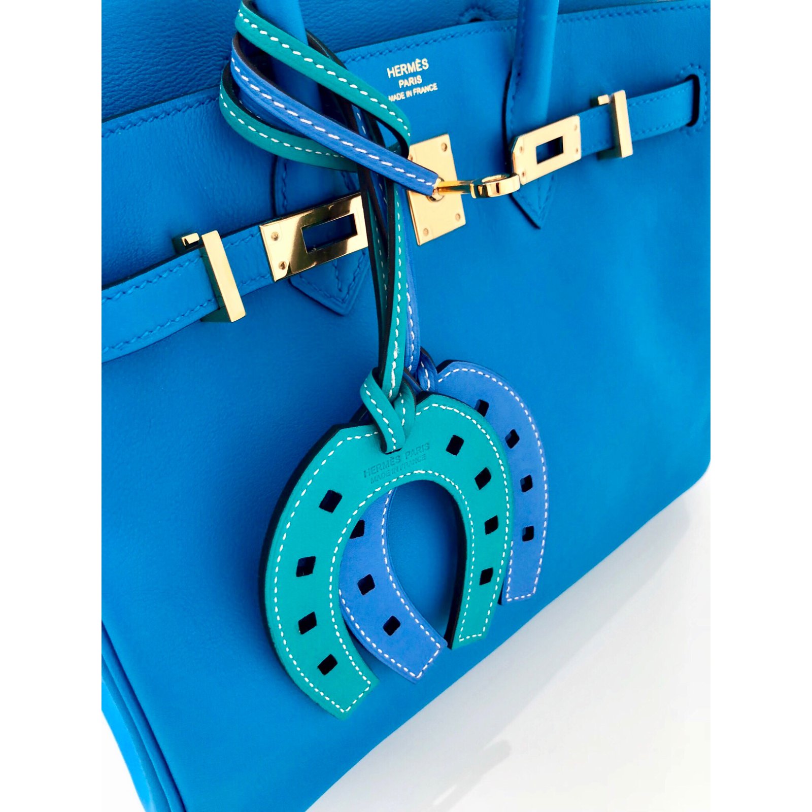 Hermès Hermes Blue Swift Birkin 25 Light blue Leather Pony-style calfskin  ref.883701 - Joli Closet