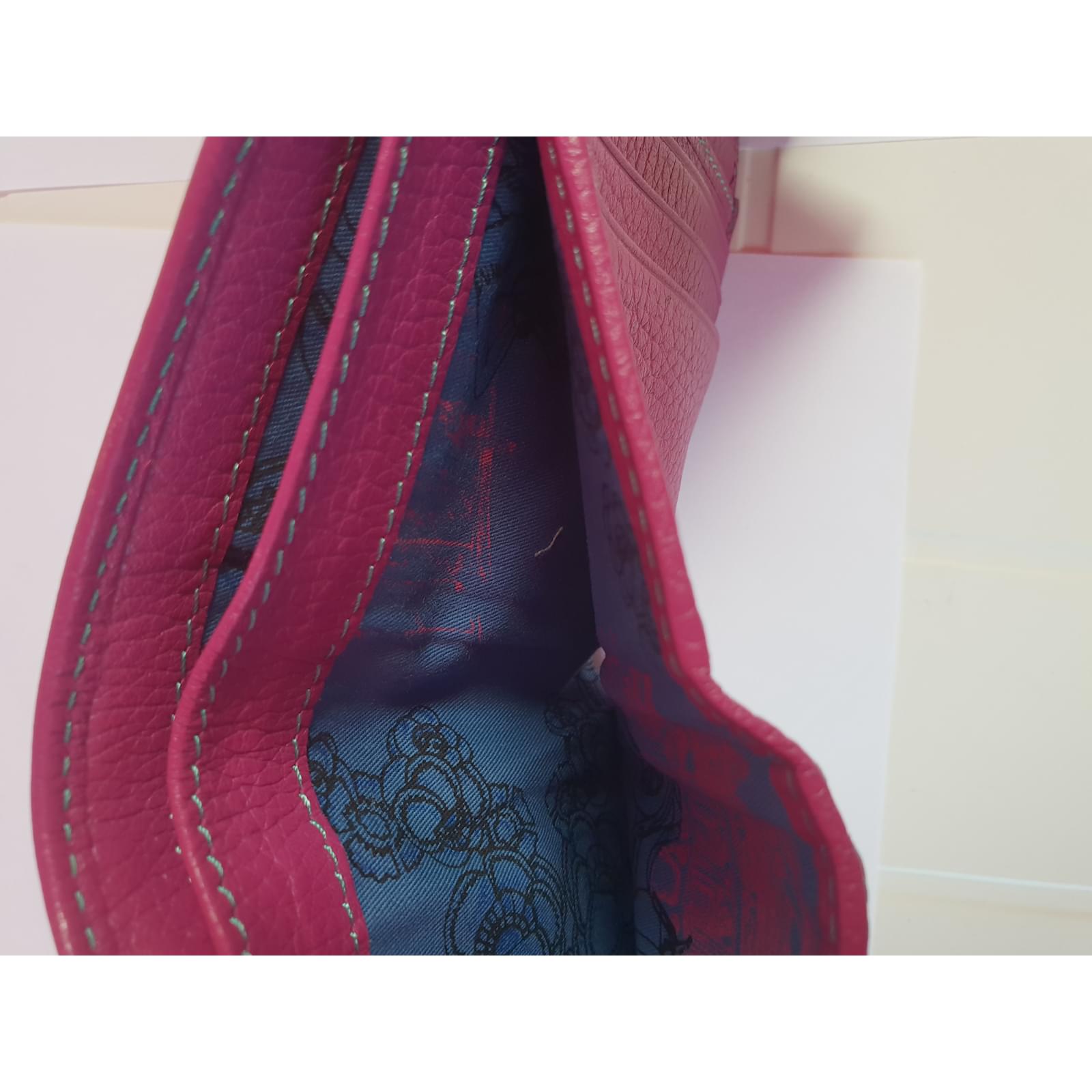 Lancel Portefeuille Cuir Rose ref.73880 - Joli Closet