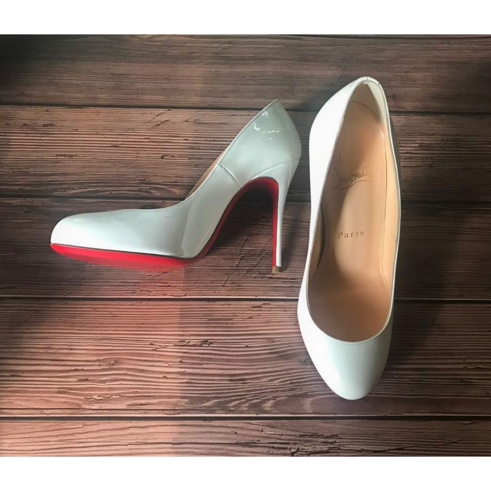 Escarpins Christian Louboutin Fifi En Cuir Vernis Noir - Taille 36 EU (5 US) - Occasion