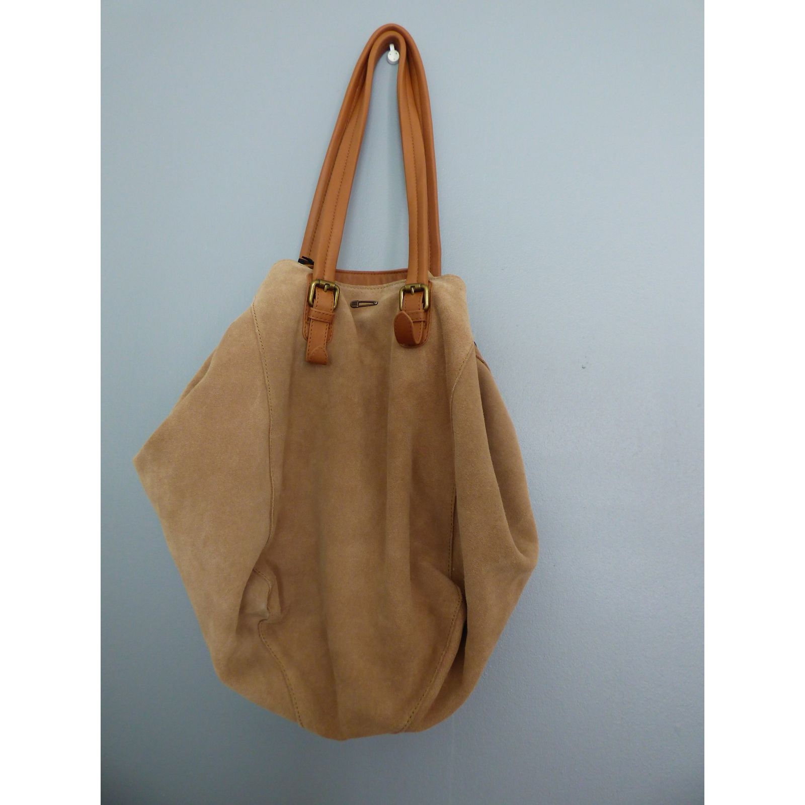 Sac Bandoulière En Cuir IKKS Marron - Joli Et Pratique - Occasion